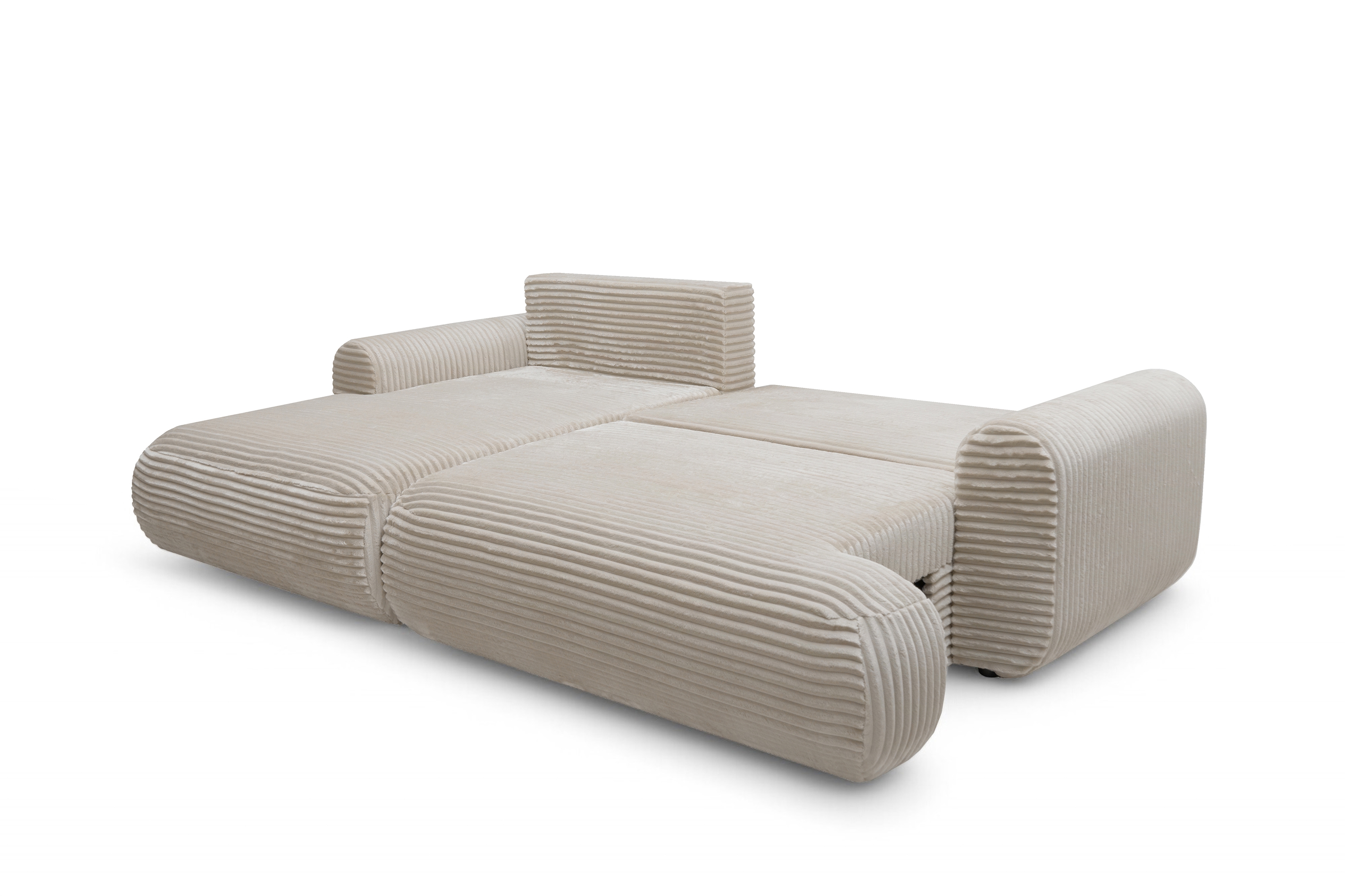 Rozkládací rohová sedací souprava Lotulis Mini levá - krémová Tilia 03 Rohová sedací souprava Lotulis Mini rozkládací levá - Krémový plusz Tilia 03 