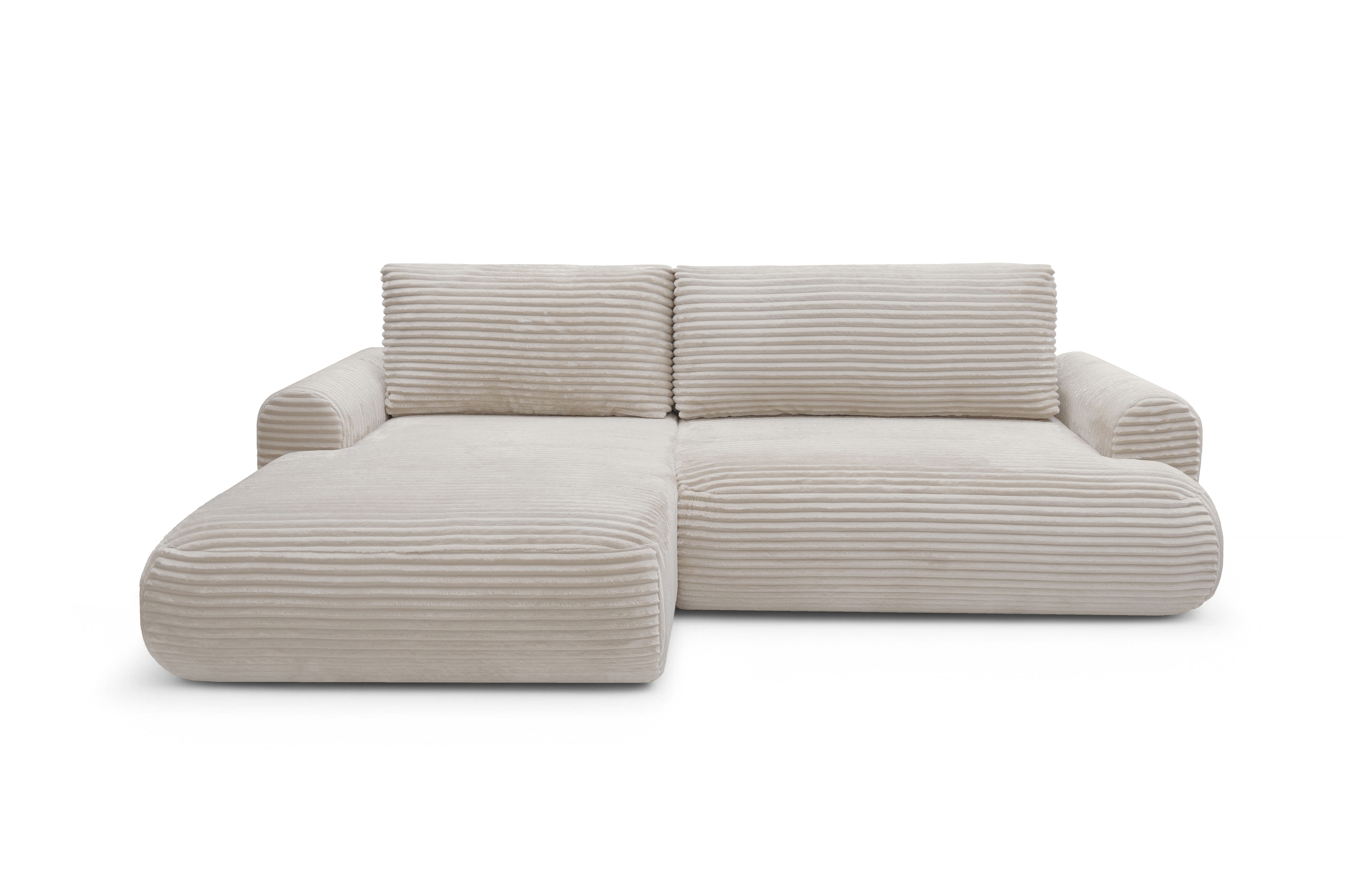 Rozkládací rohová sedací souprava Lotulis Mini levá - krémová Tilia 03 Rohová sedací souprava Lotulis Mini rozkládací levá - Krémový plusz Tilia 03 