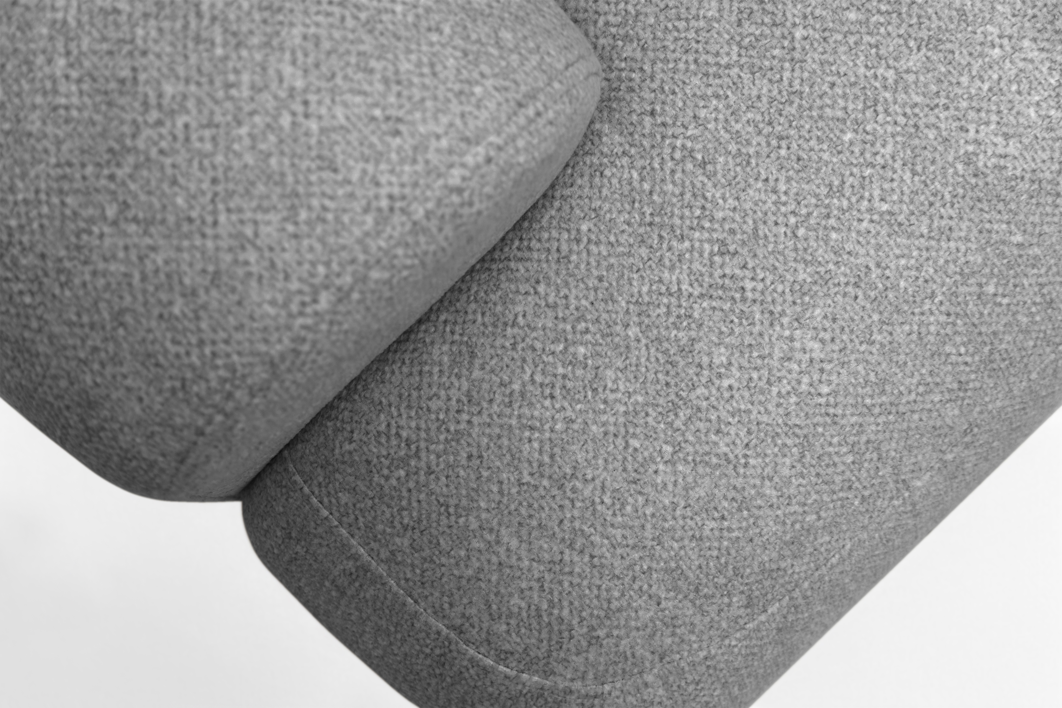 Rozkládací rohová sedací souprava Lotulis Mini pravá - šedá Blur 18 Rohová sedací souprava Lotulis Mini rozkládací pravá - šedá Pletenina hydrofobowa Blur 18