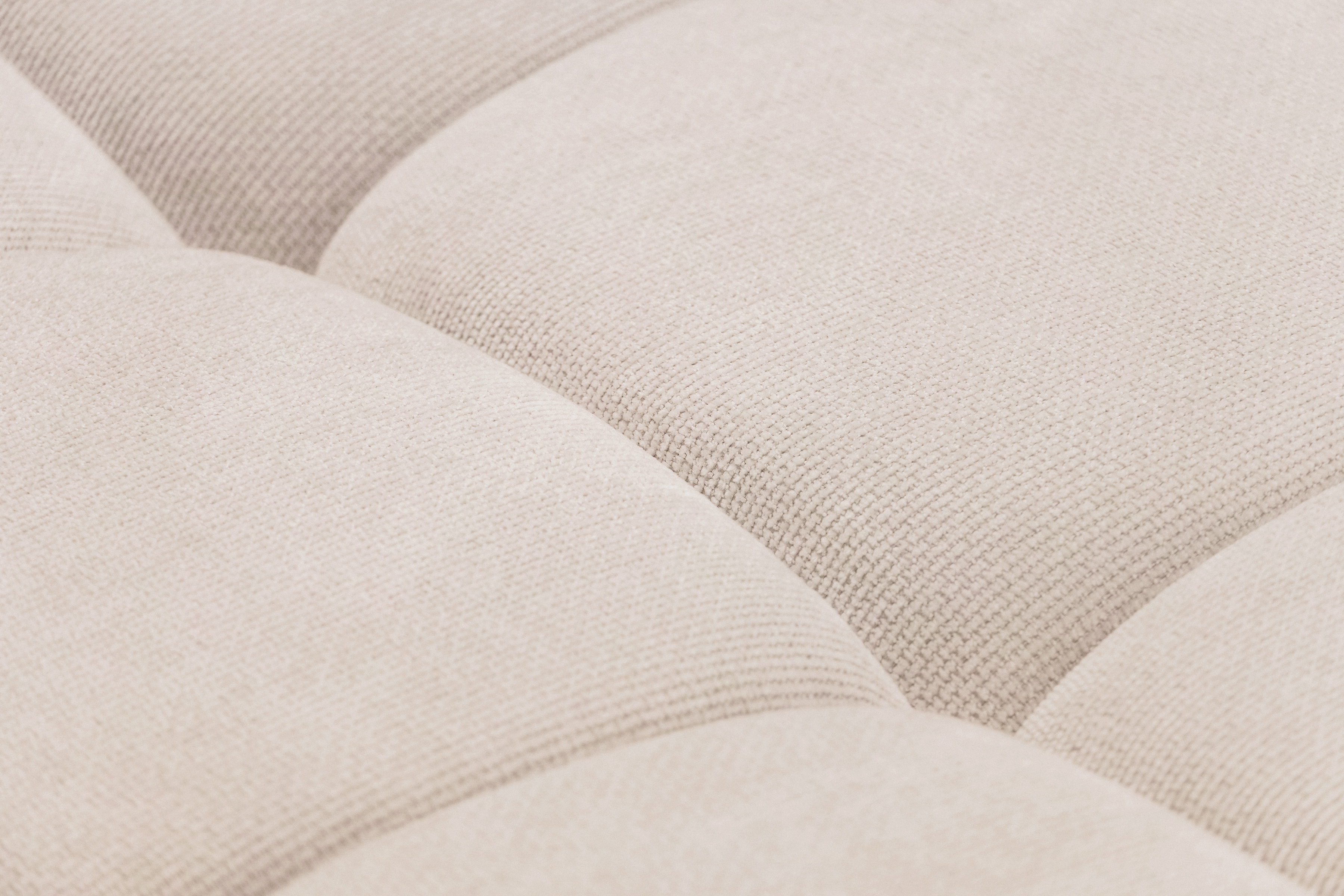 Rohová sedacia súprava Lutario L ľavá s funkciou spania - béžová hydrofóbna pletená látka Venice 2026 Rohová sedacia súprava Lutario L s funkciou spánku Ľavá strana - Béžová plecionka hydrofobowa Venice 2026