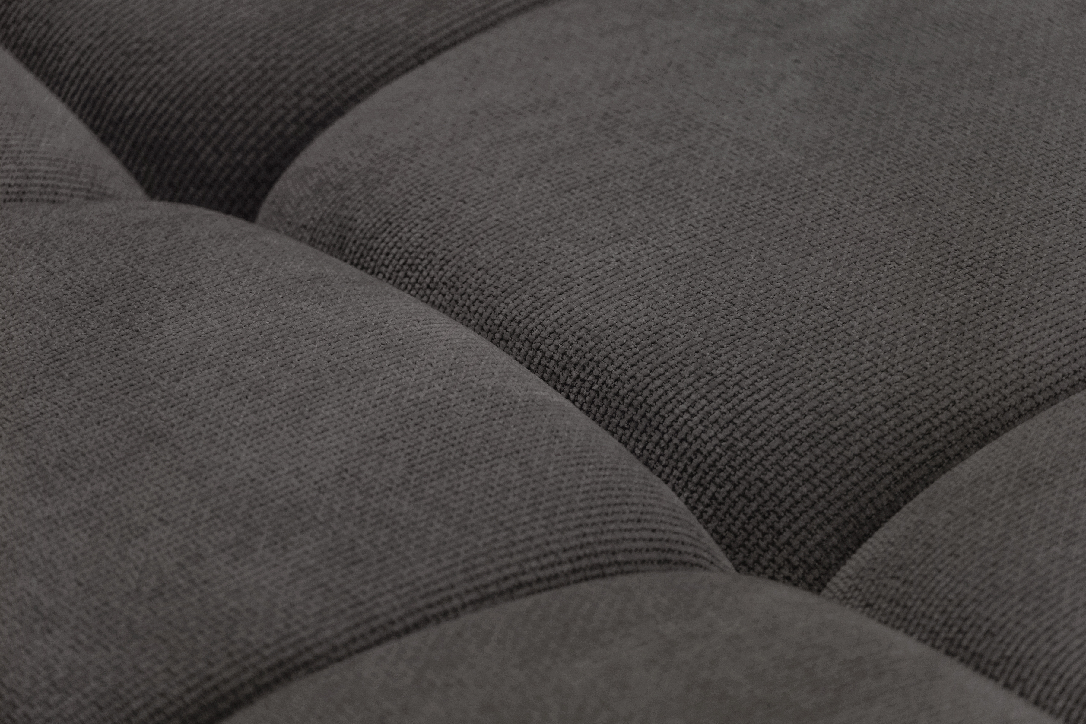 Rohová sedacia súprava Lutario L ľavá s funkciou spania - tmavosivá hydrofóbna pletená látka Venice 2021 Rohová sedacia súprava Lutario L s funkciou spánku Ľavá strana - ciemnoszara plecionka hydrofobowa Venice 2021