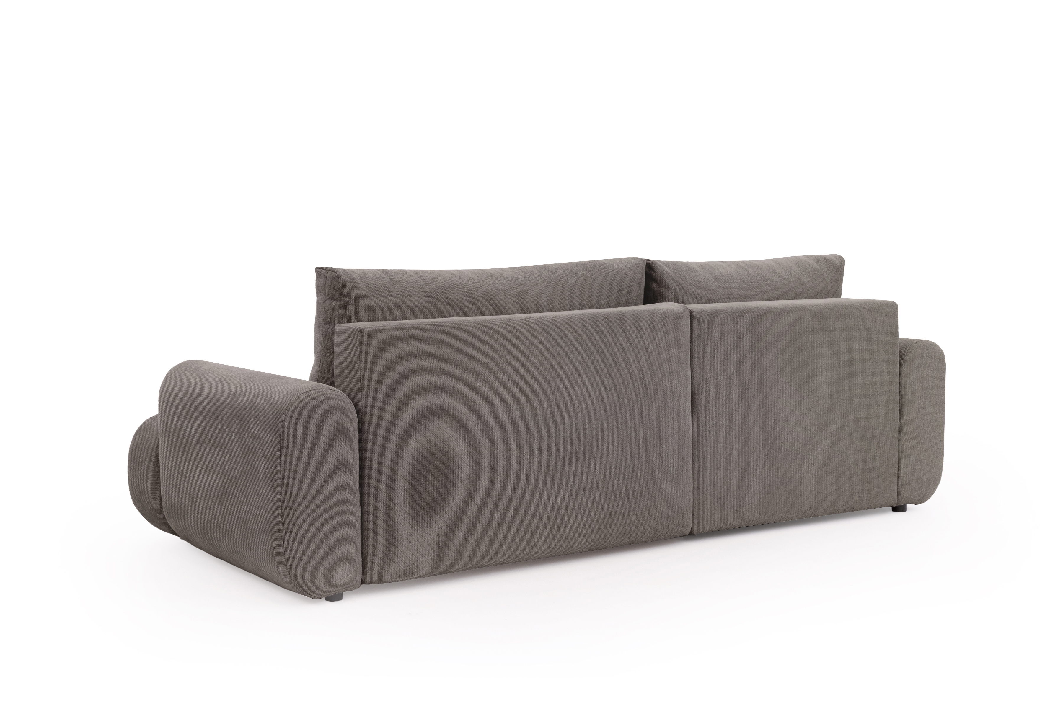 Rozkládací rohová sedací souprava Lutario Mini levá - šedohnědá Venice 2022 Rohová sedací souprava Lutario Mini rozkládací levá - hnědá plecionka hydrofobowa Venice 2022