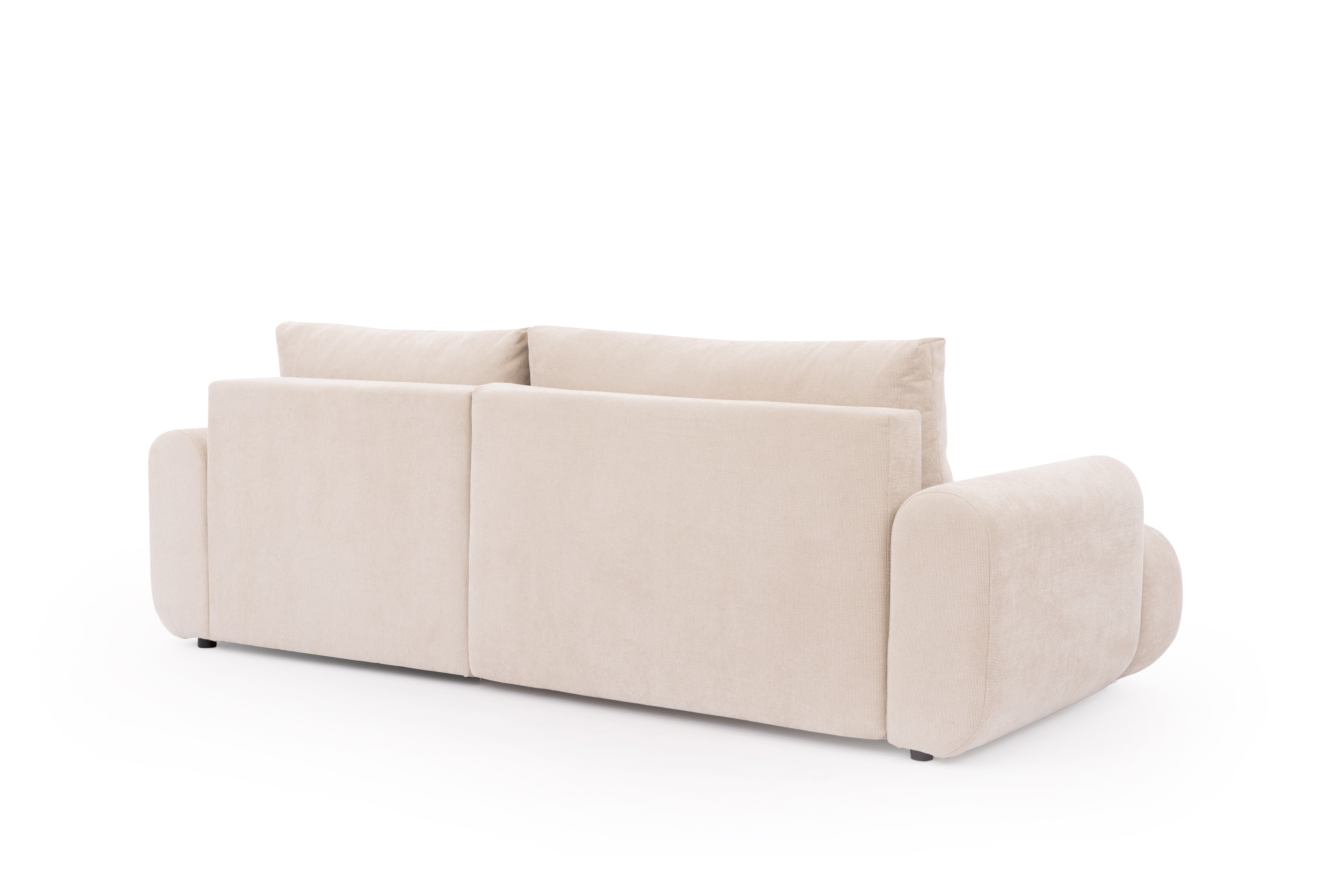 Rozkládací rohová sedací souprava Lutario Mini pravá - béžová Venice 2026 Rohová sedací souprava Lutario Mini rozkládací pravá - béžová plecionka hydrofobowa Venice 2026