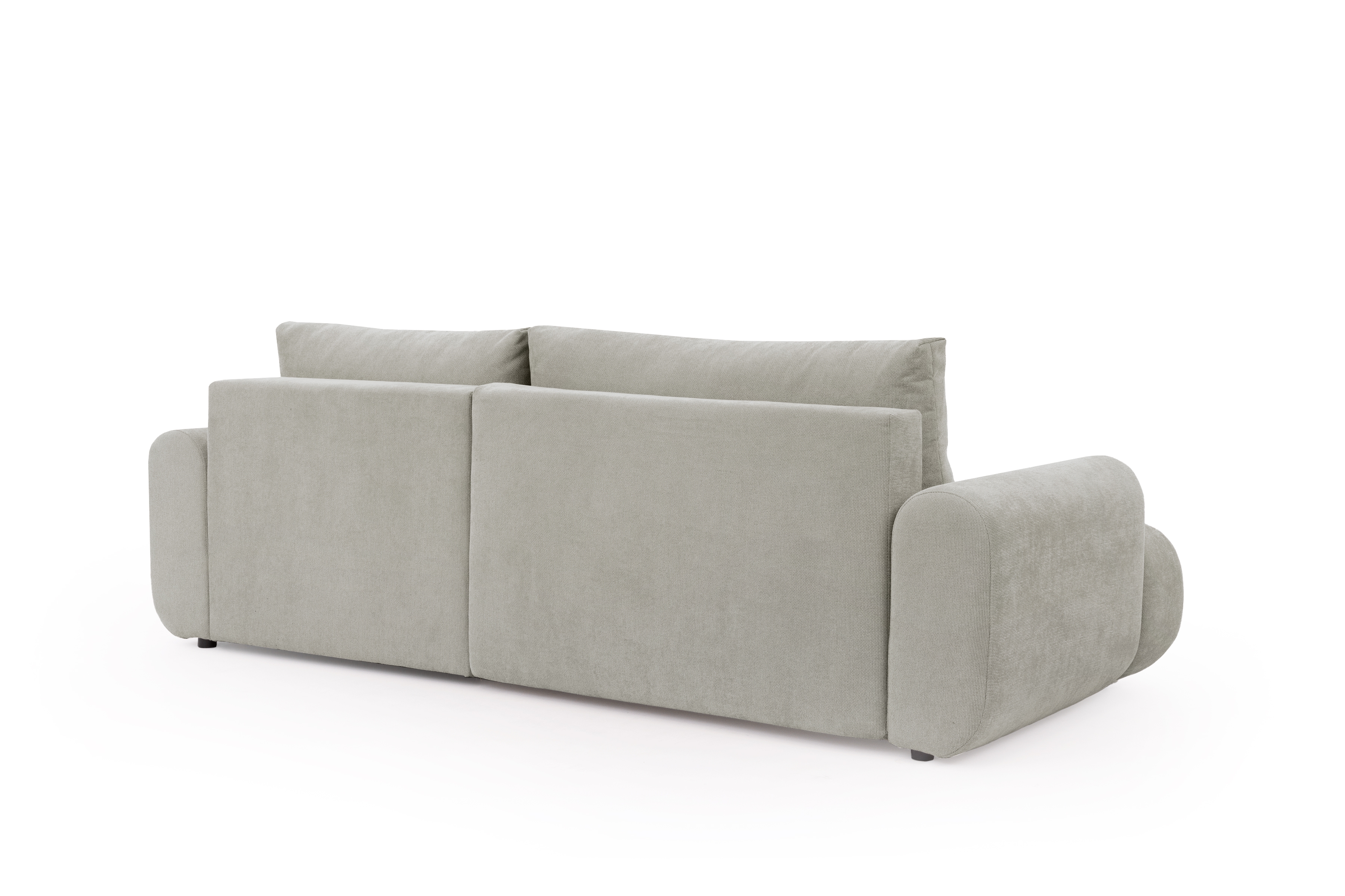 Rohová sedačka Lutario Mini s rozkladem pravá - šedá látka Nazar 225.03 Rohová sedací souprava Lutario Mini rozkládací pravá - šedá potahová látka Nazar 225.03