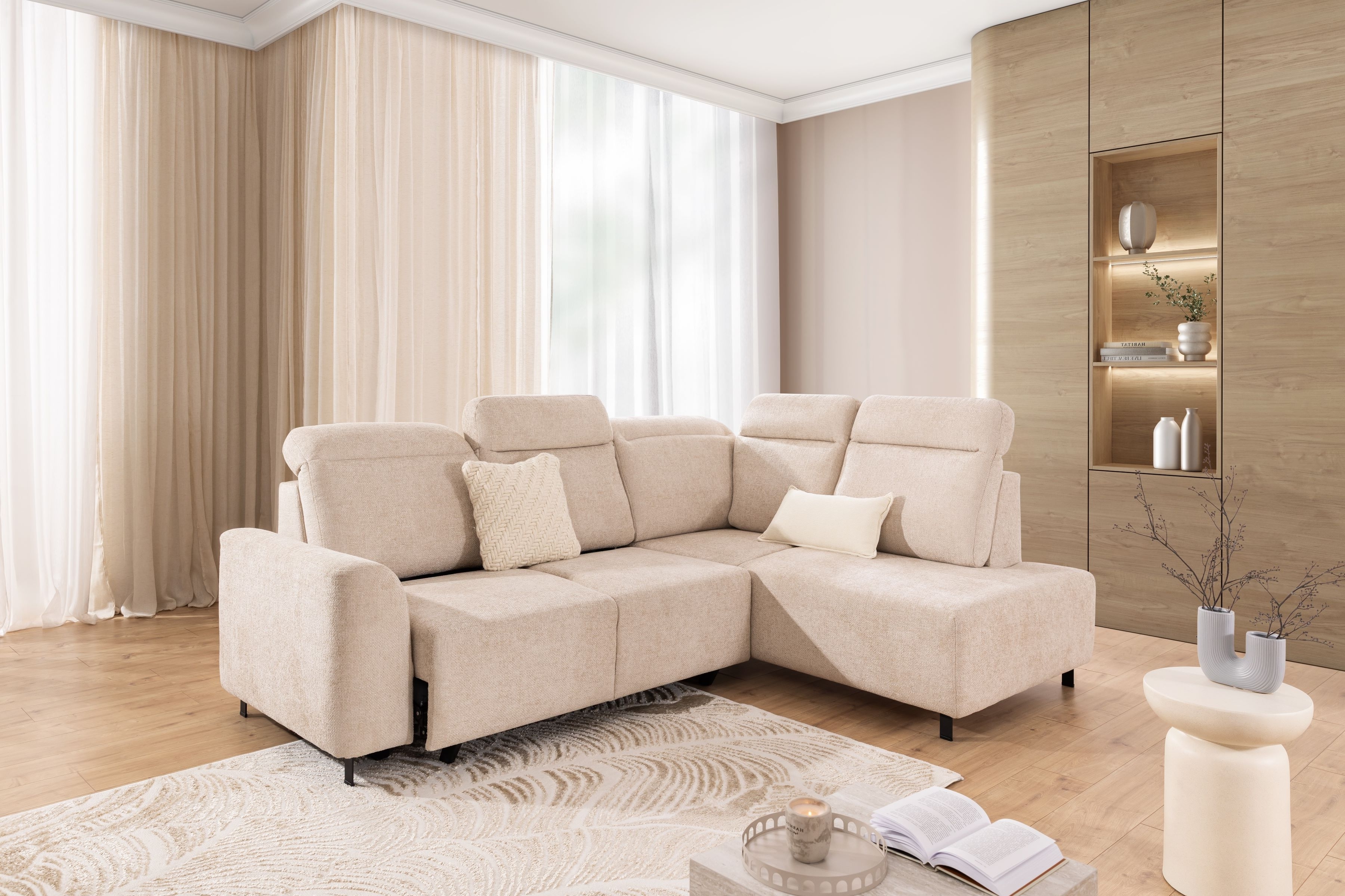 Rozkladacia rohová sedacia súprava Magnis L pravá Rohová sedacia súprava Magnis L pravá strana