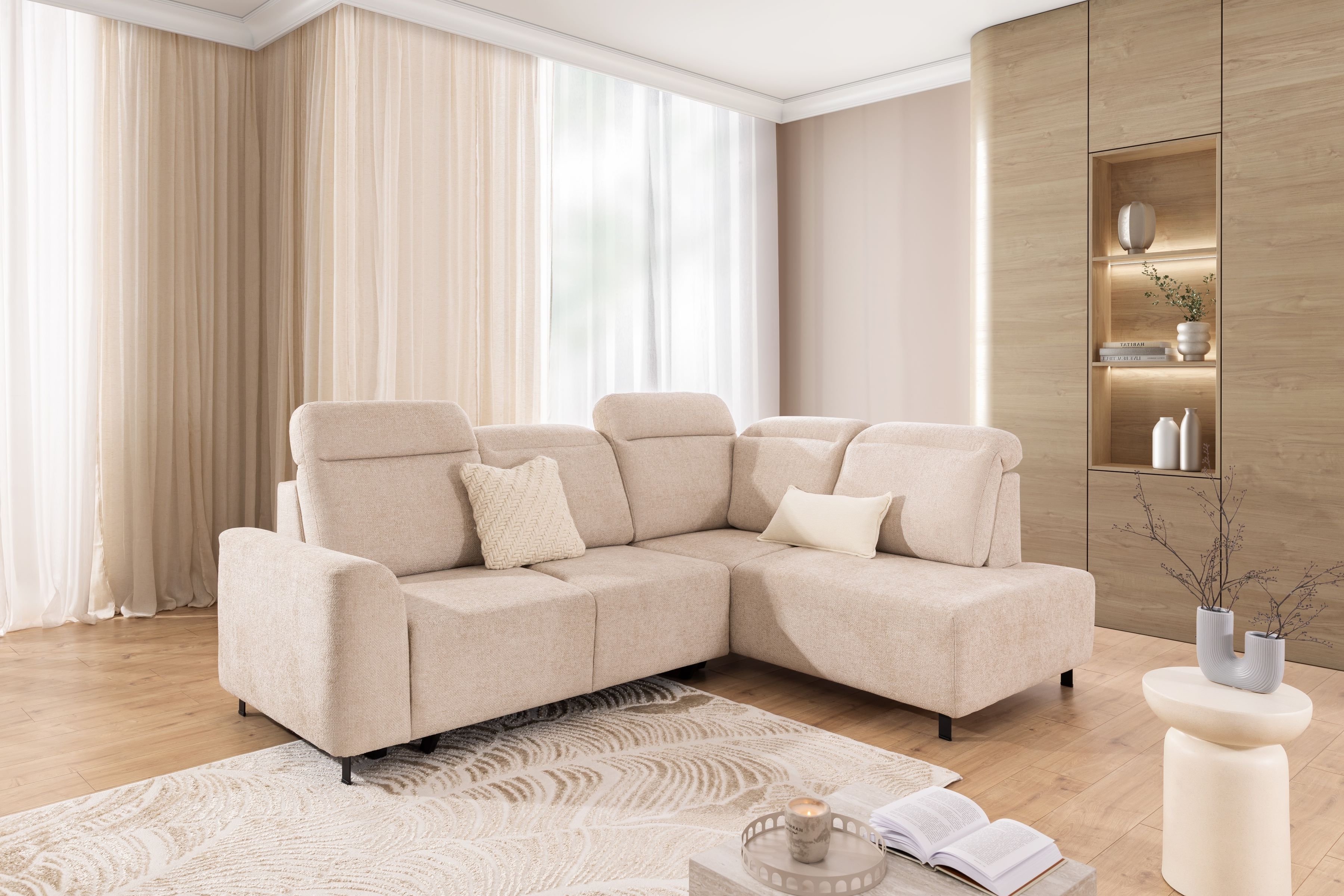 Rozkladacia rohová sedacia súprava Magnis L pravá Rohová sedacia súprava Magnis L pravá strana