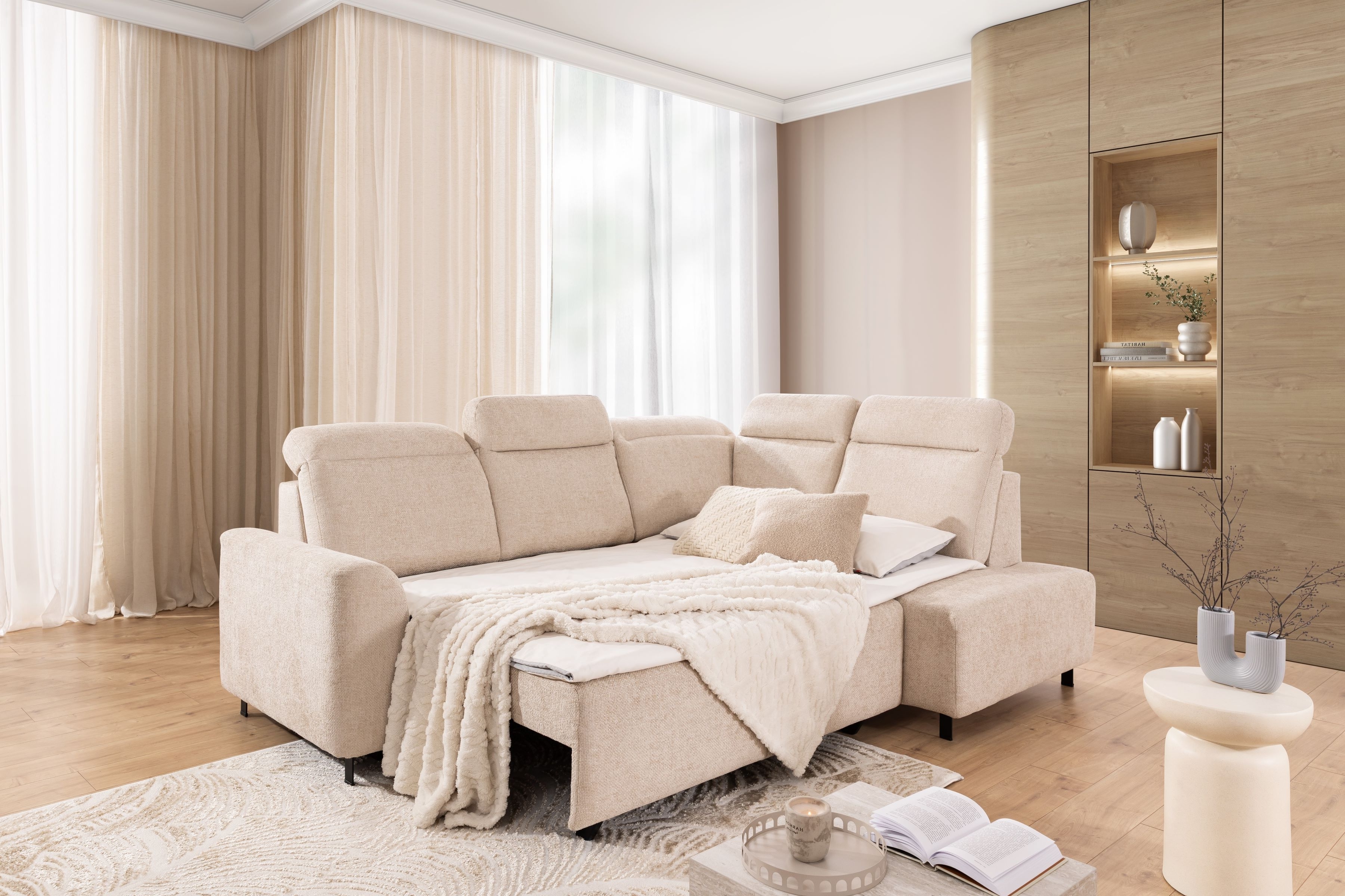 Rozkladacia rohová sedacia súprava Magnis L pravá Rohová sedacia súprava Magnis L pravá strana