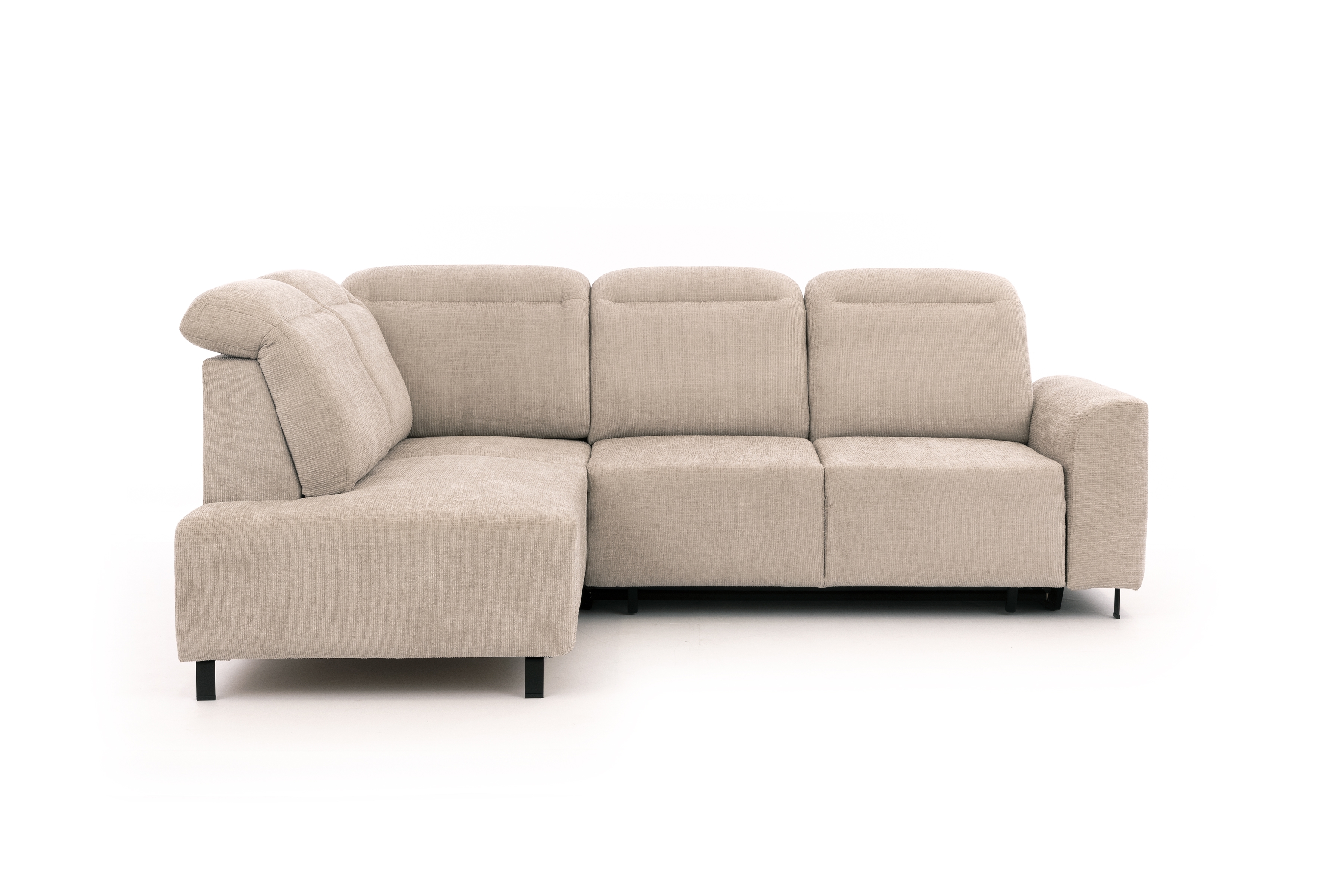 Rohová sedacia súprava Magnis L ľavá s funkciou spania - béžový šenil Sierra 744 Rohová sedacia súprava Magnis L s funkciou spánku Ľavá strana - béžový šenil Sierra 744