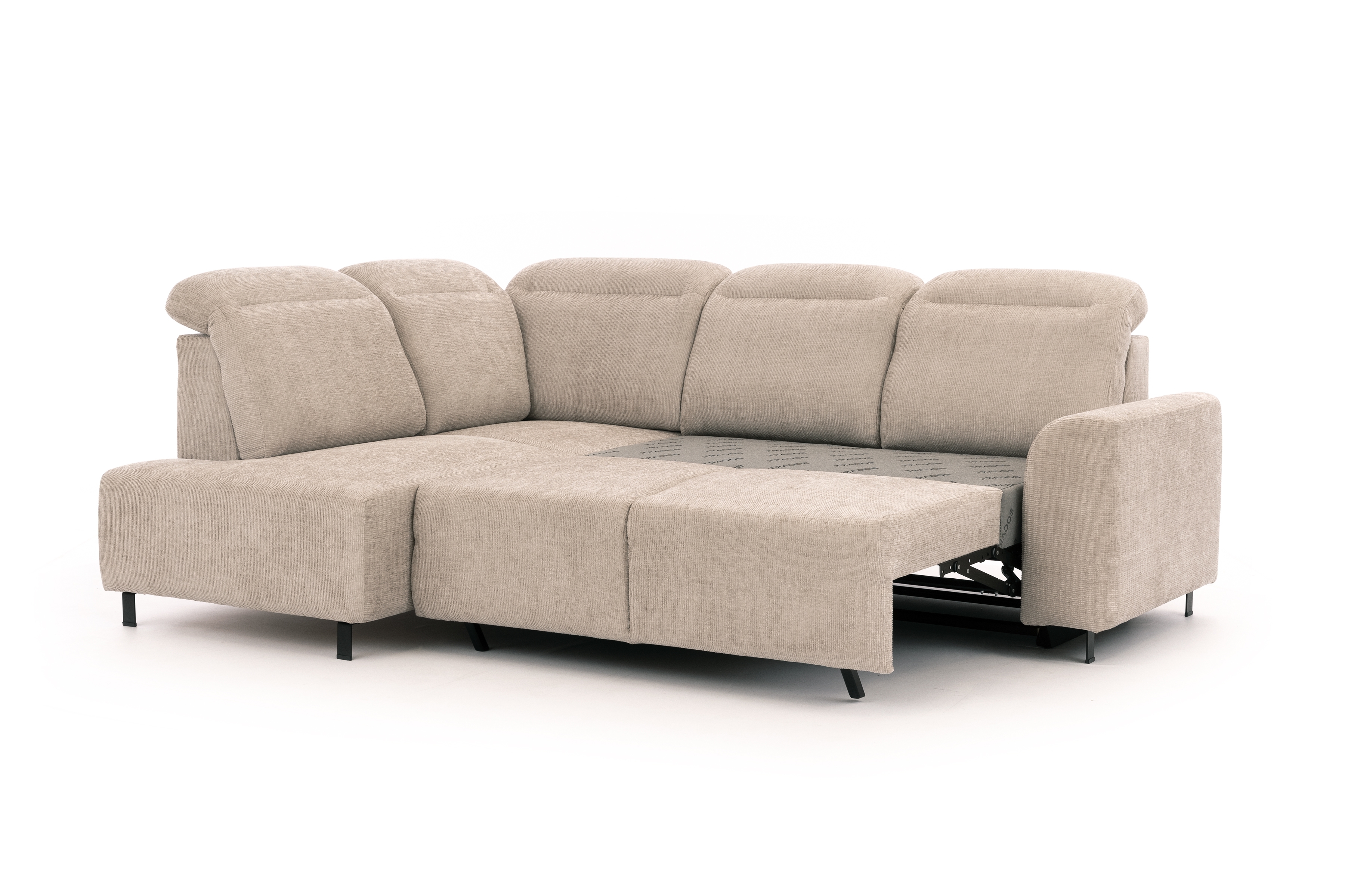 Rohová sedacia súprava Magnis L ľavá s funkciou spania - béžový šenil Sierra 744 Rohová sedacia súprava Magnis L s funkciou spánku Ľavá strana - béžový šenil Sierra 744