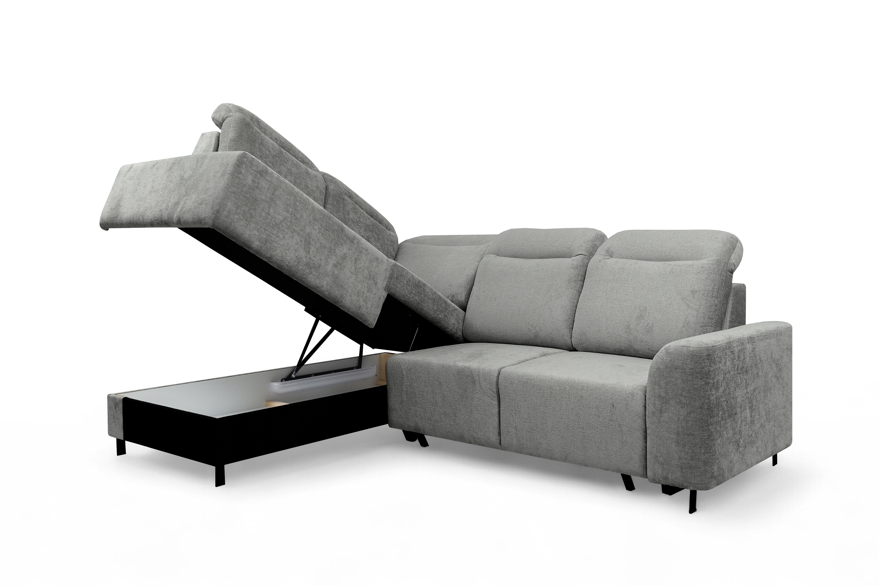 Rohová sedacia súprava Magnis L s funkciou spania ľavá - sivý šenil Perfect Harmony 85 Rohová sedacia súprava Magnis L s funkciou spánku Ľavá strana - šedý šenil Perfect harmony 85