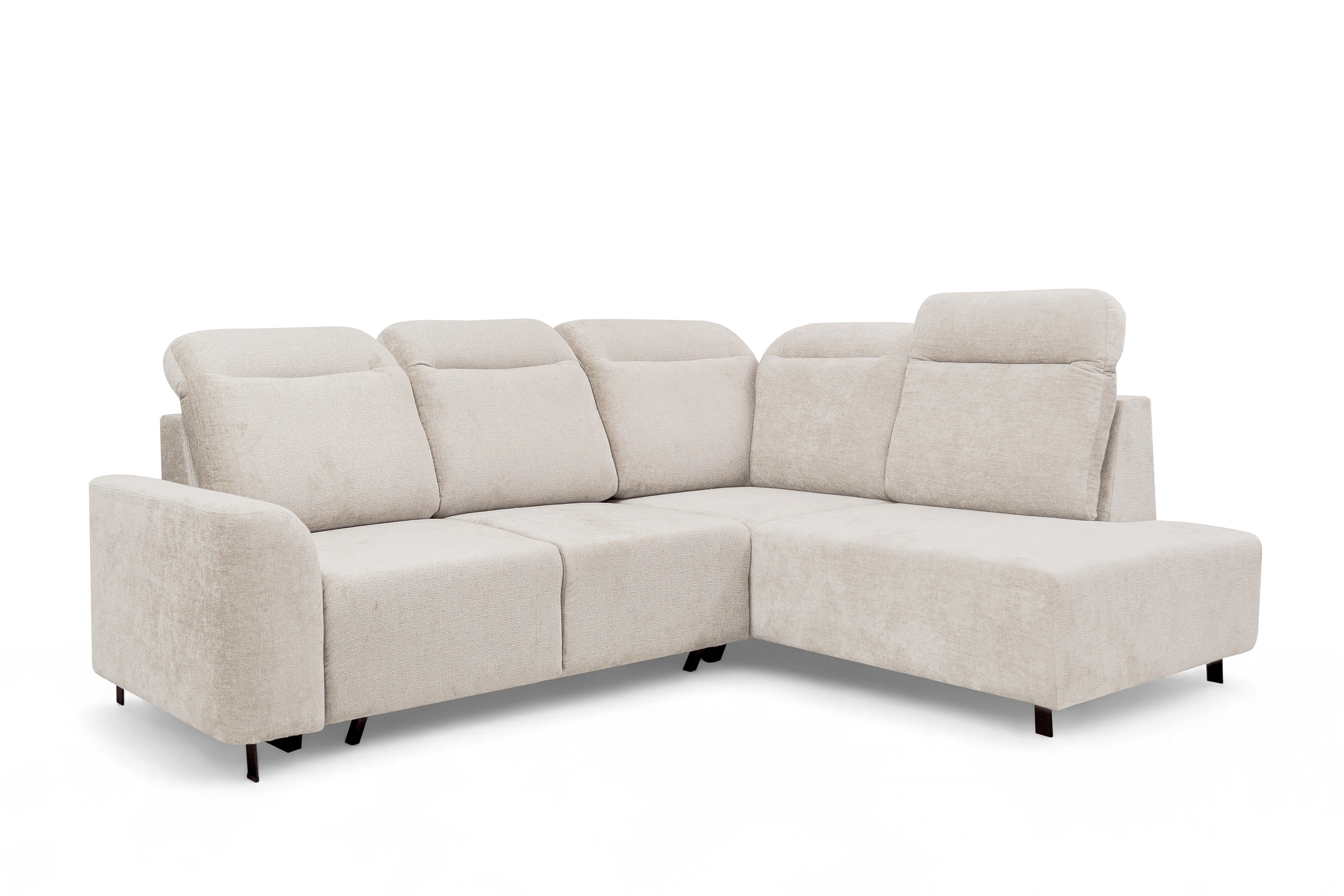 Rohová sedacia súprava Magnis L s funkciou spania pravá - béžový šenil Perfect Harmony 07 Rohová sedacia súprava Magnis L s funkciou spánku pravá strana - béžový šenil Perfect harmony 07