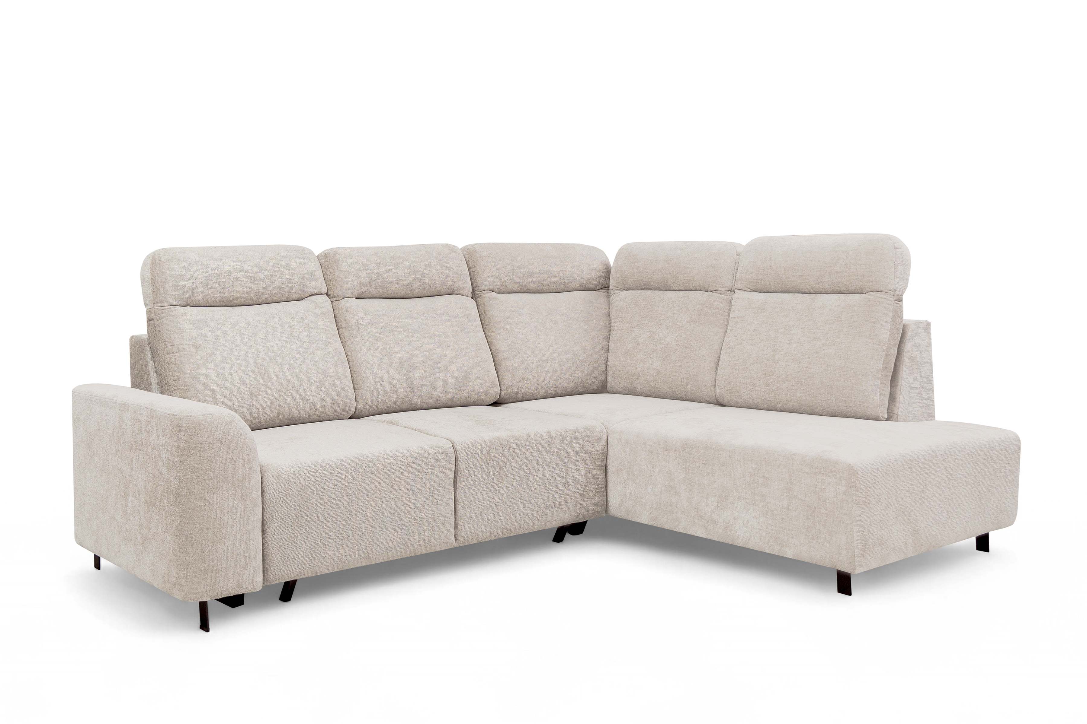 Rohová sedacia súprava Magnis L s funkciou spania pravá - béžový šenil Perfect Harmony 07 Rohová sedacia súprava Magnis L s funkciou spánku pravá strana - béžový šenil Perfect harmony 07