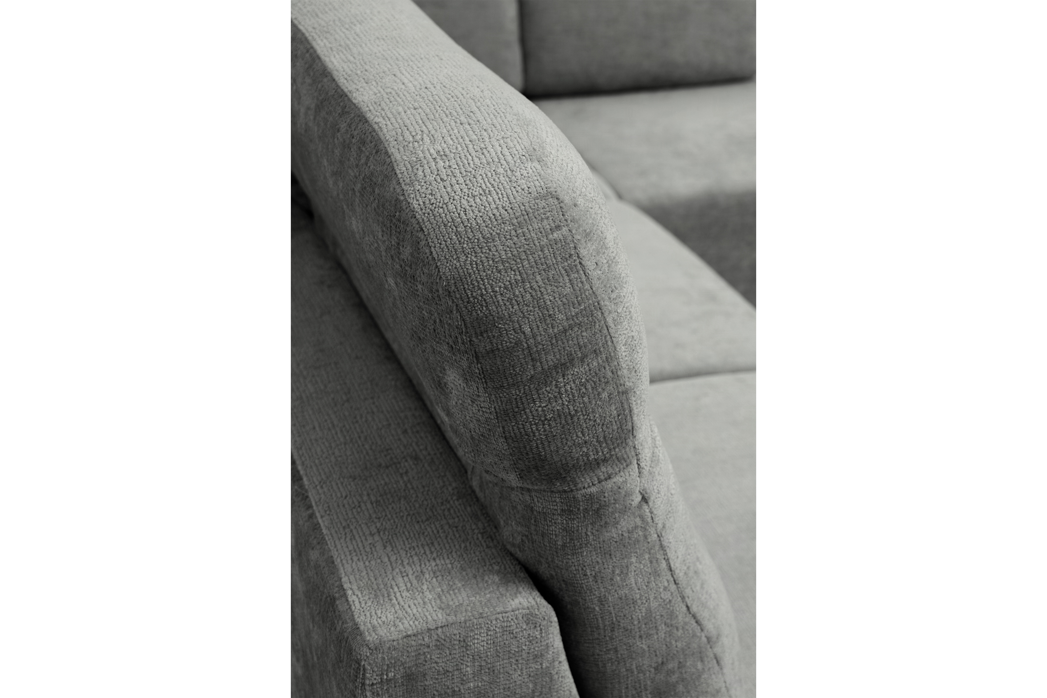 Rohová sedacia súprava Magnis L s funkciou spania pravá - sivý šenil Perfect Harmony 85 Rohová sedacia súprava Magnis L s funkciou spánku pravá strana - šedý šenil Perfect harmony 85