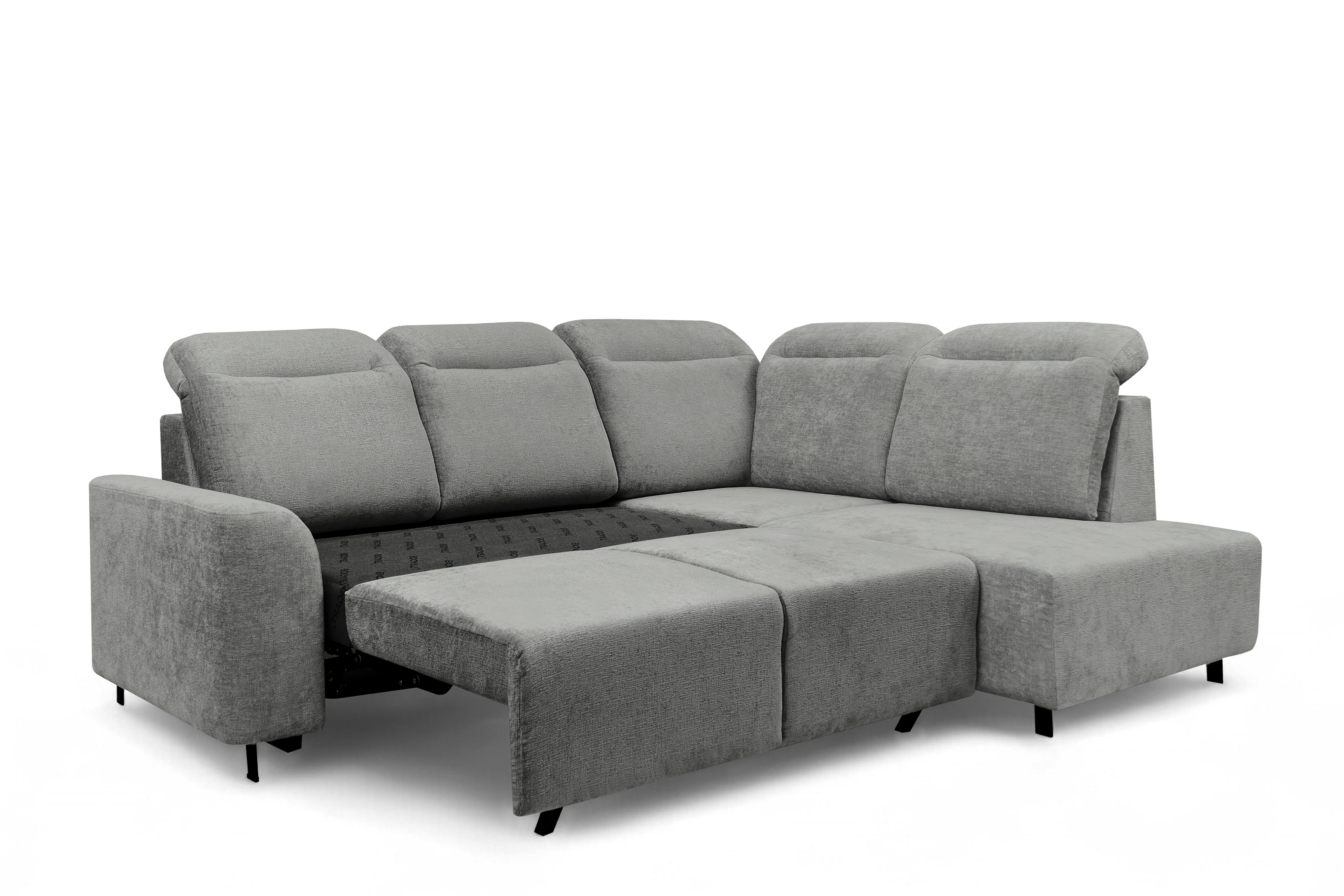 Rohová sedacia súprava Magnis L s funkciou spania pravá - sivý šenil Perfect Harmony 85 Rohová sedacia súprava Magnis L s funkciou spánku pravá strana - šedý šenil Perfect harmony 85