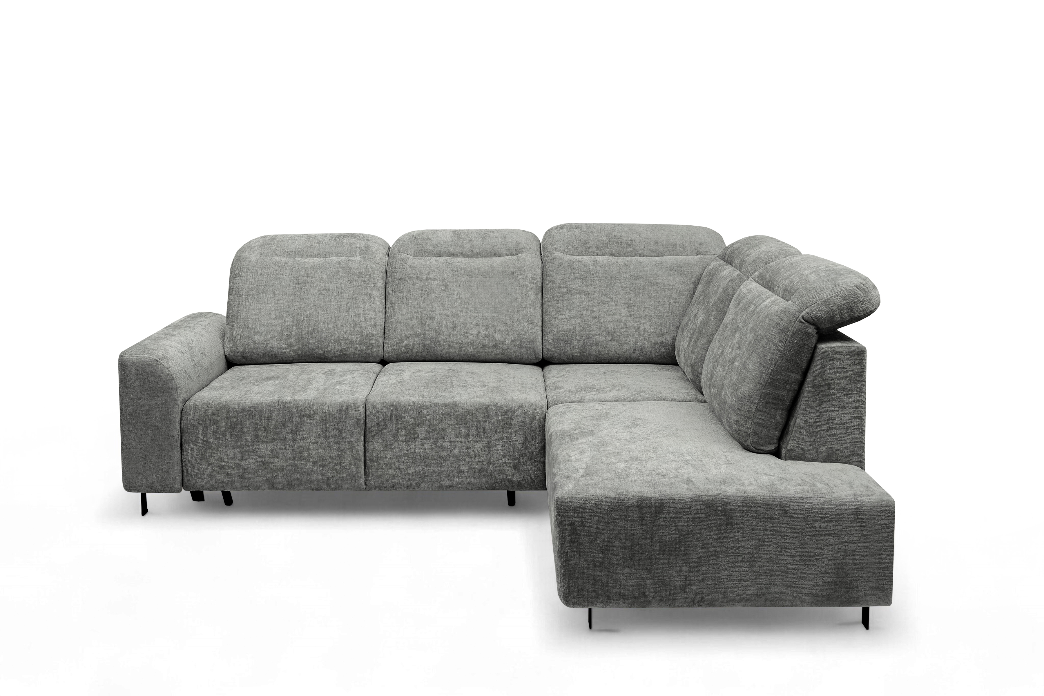 Rohová sedacia súprava Magnis L s funkciou spania pravá - sivý šenil Perfect Harmony 85 Rohová sedacia súprava Magnis L s funkciou spánku pravá strana - šedý šenil Perfect harmony 85