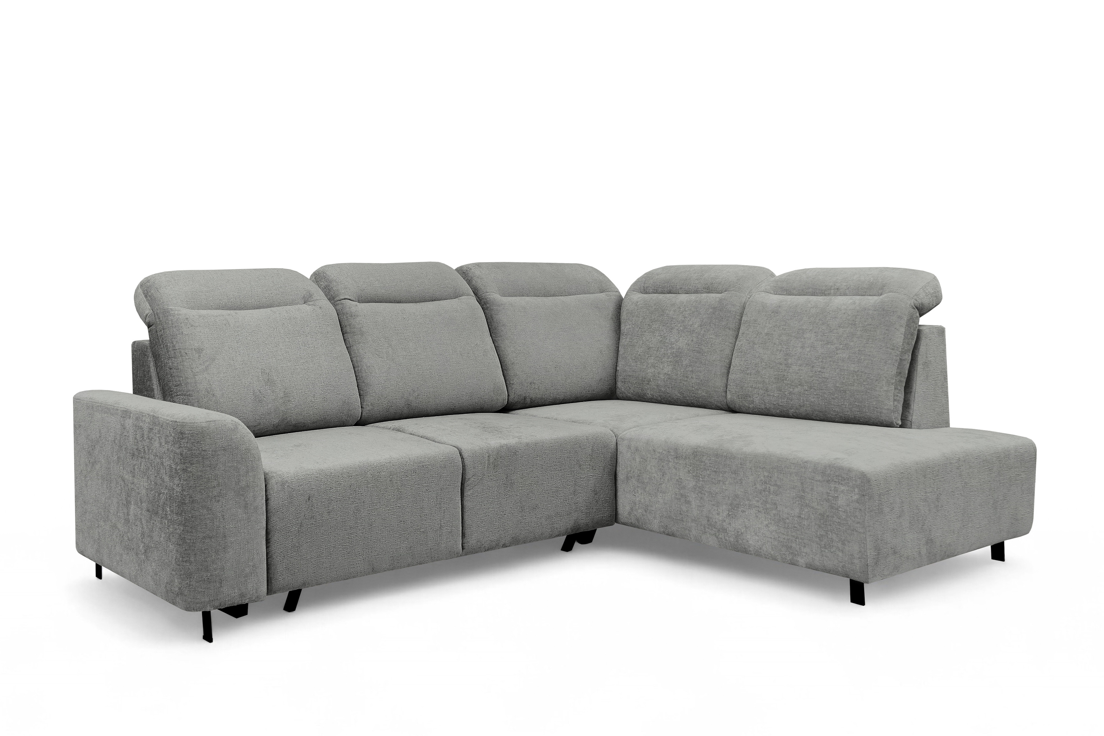 Rohová sedacia súprava Magnis L s funkciou spania pravá - sivý šenil Perfect Harmony 85 Rohová sedacia súprava Magnis L s funkciou spánku pravá strana - šedý šenil Perfect harmony 85