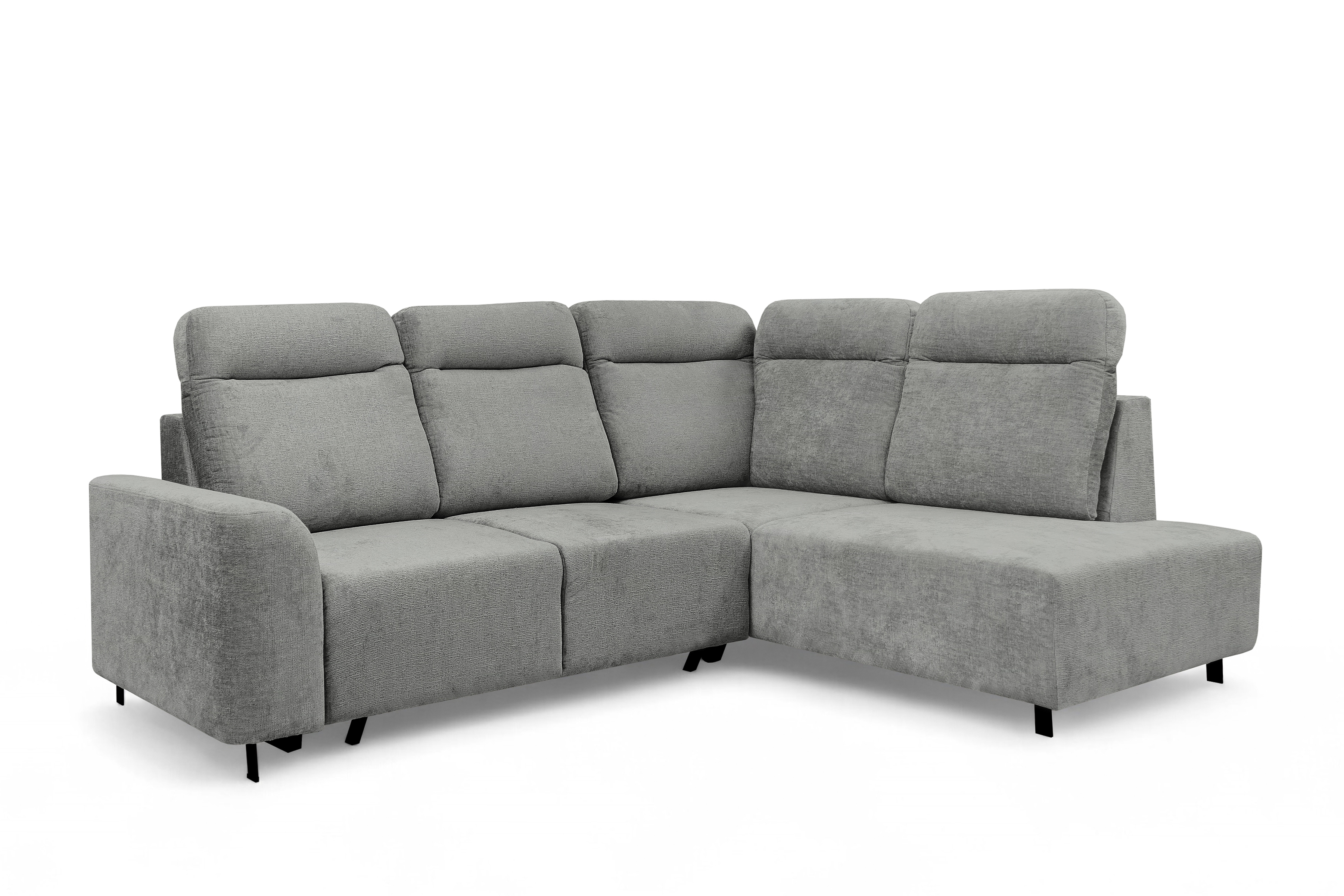 Rohová sedacia súprava Magnis L s funkciou spania pravá - sivý šenil Perfect Harmony 85 Rohová sedacia súprava Magnis L s funkciou spánku pravá strana - šedý šenil Perfect harmony 85