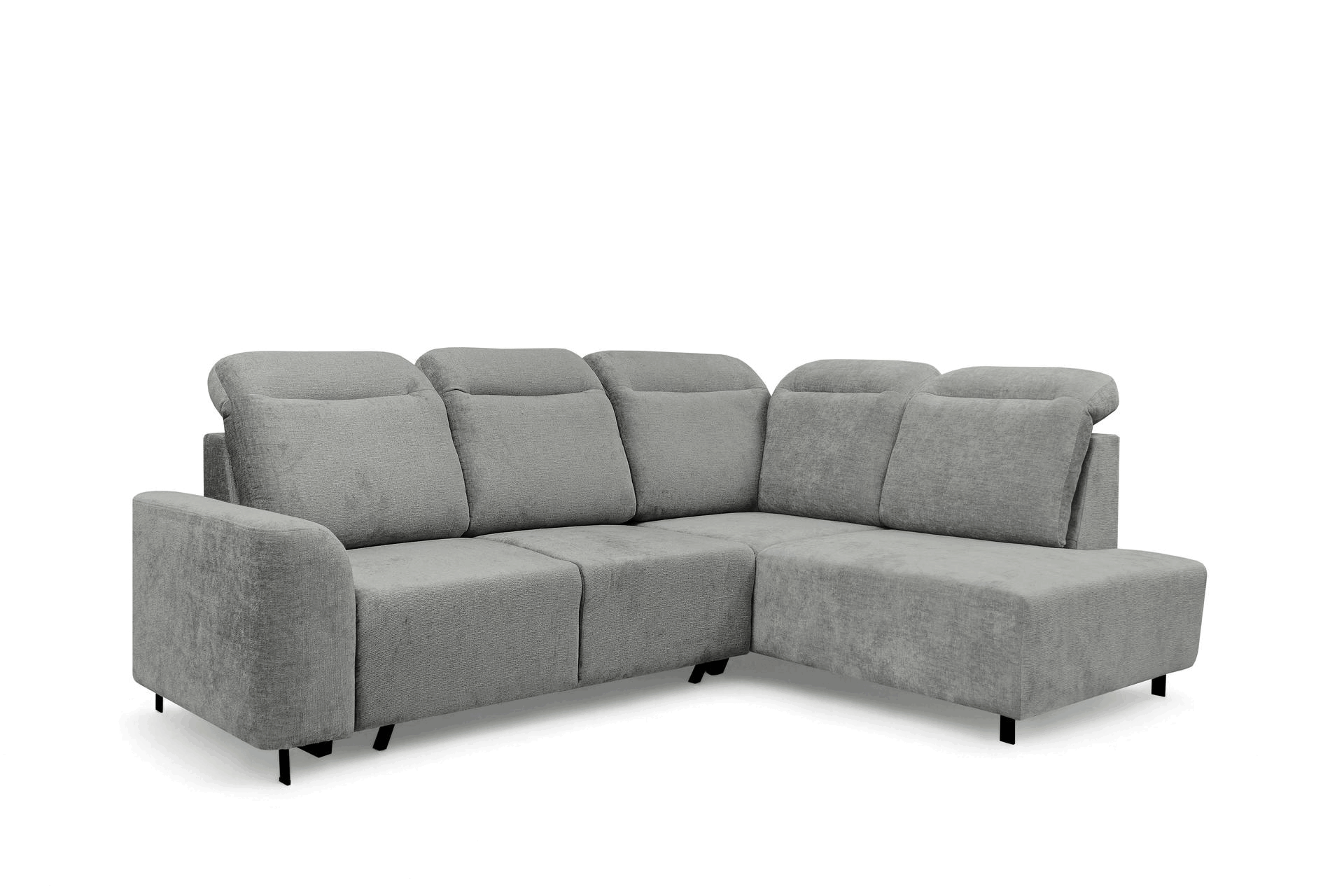 Rohová sedacia súprava Magnis L s funkciou spania pravá - sivý šenil Perfect Harmony 85 Rohová sedacia súprava Magnis L s funkciou spánku pravá strana - šedý šenil Perfect harmony 85