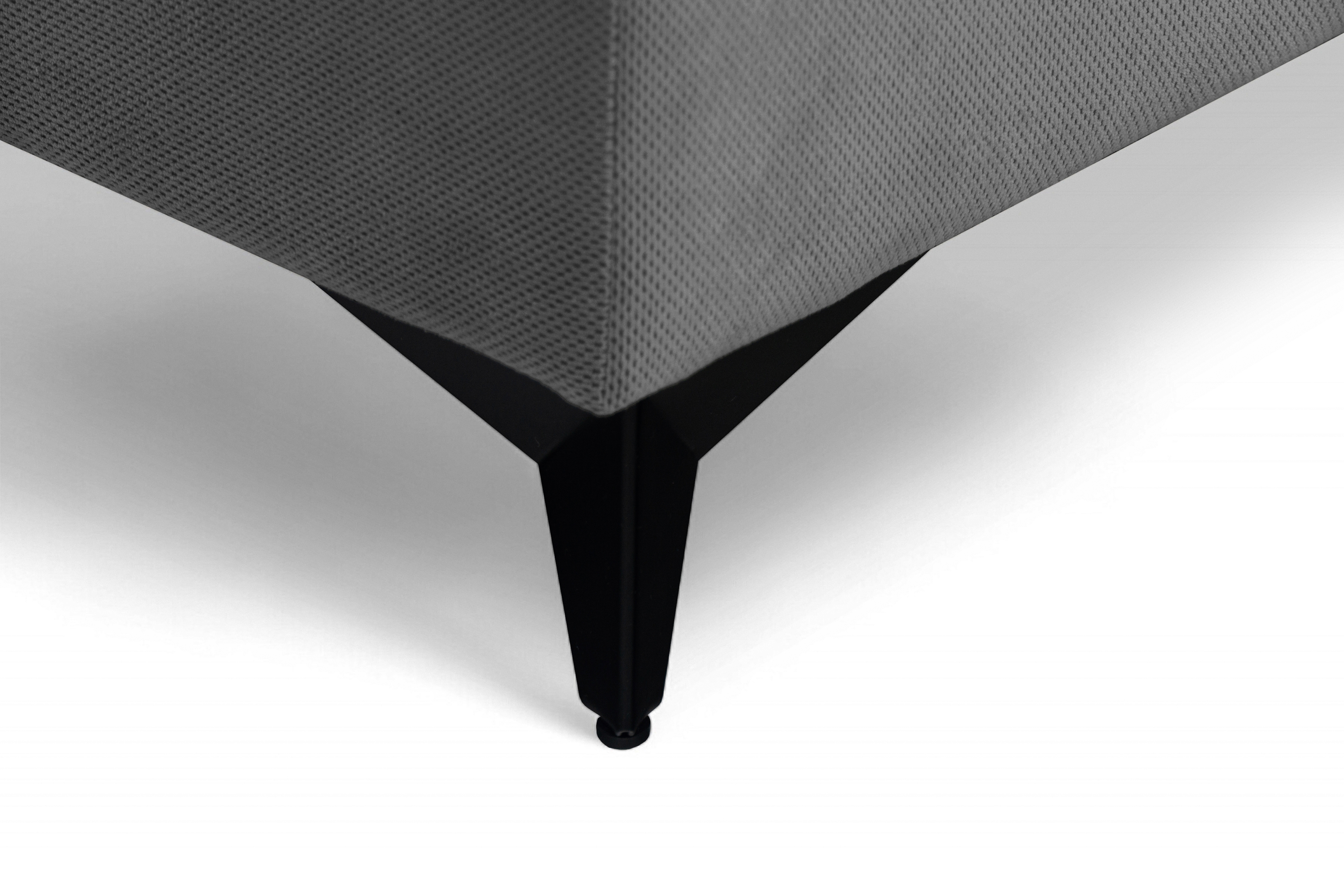 Rozkladacia rohová sedacia súprava Monrose Mini ľavá - sivý plyš Pretty 17 Rohová sedacia súprava Monrose L II s funkciou spánku Ľavá strana - šedý plusz Pretty 17 