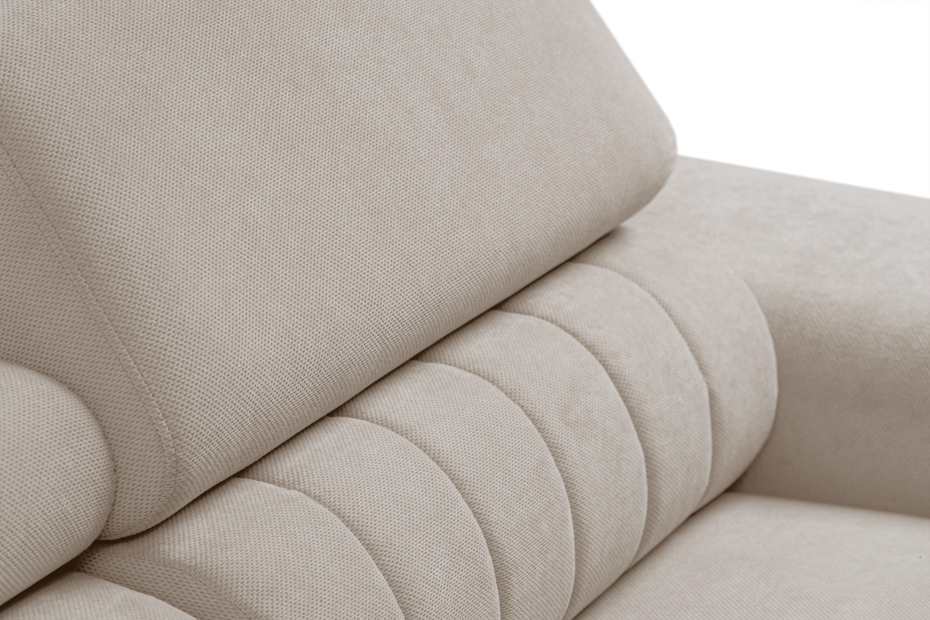 Rozkládací rohová sedací souprava Monrose Mini pravá - béžová Pretty 03 Rohová sedací souprava Monrose L II rozkládací pravá - béžová plusz Pretty 03