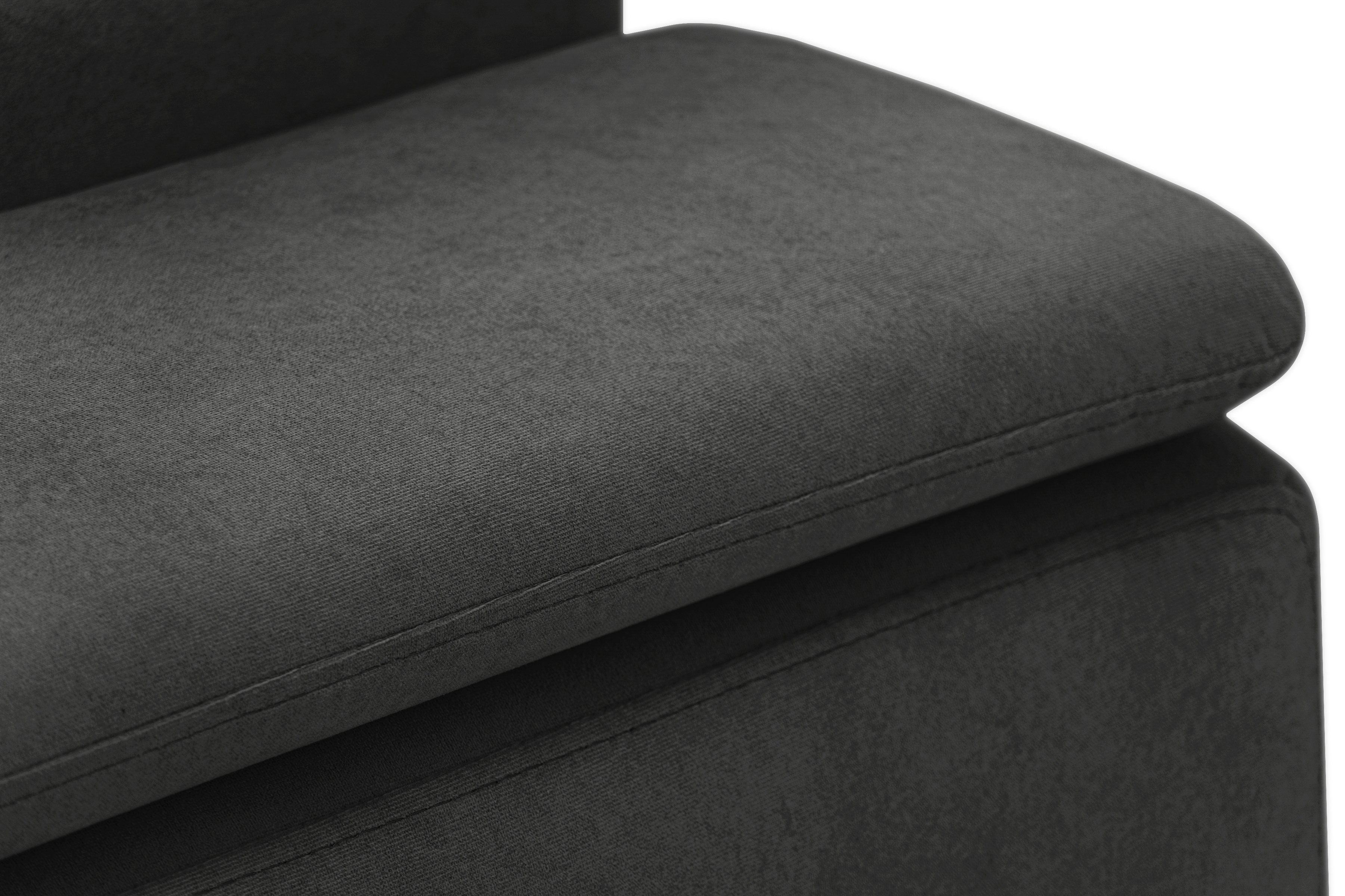 Rohová pohovka Monrose L levá s funkcí spánku - tmavě šedý welvet Zetta 305 Rohová sedací souprava Monrose L rozkládací levá - tmavě šedá welwet latwoczyszczacy Zetta 305 