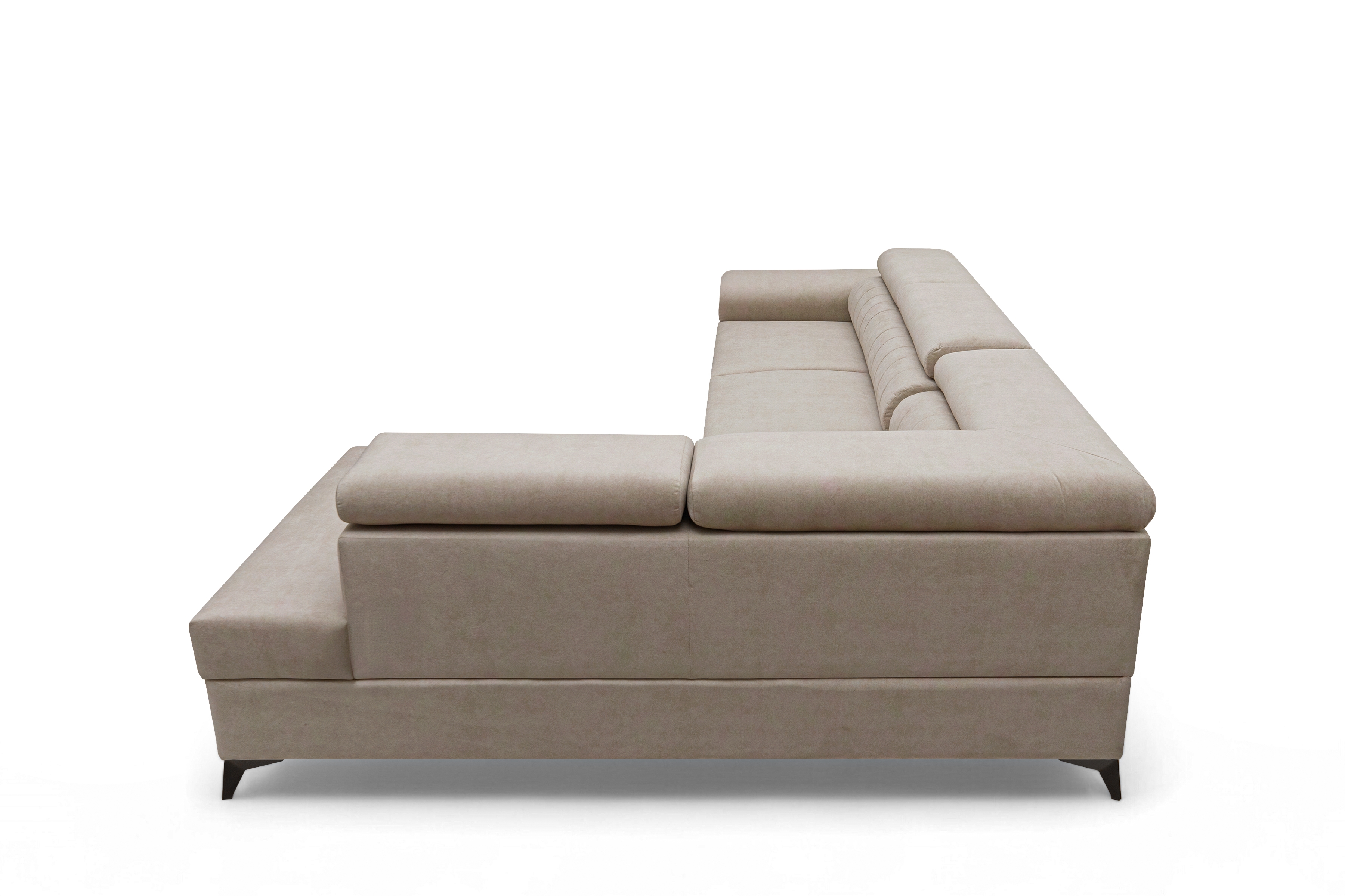 Rohová sedacia súprava Monrose L s funkciou spánku pravá strana - béžový zamat ľahkočistiaci Zetta 291 Rohová sedacia súprava Monrose L s funkciou spánku pravá strana - béžový zamat ľahkočistiaci Zetta 291