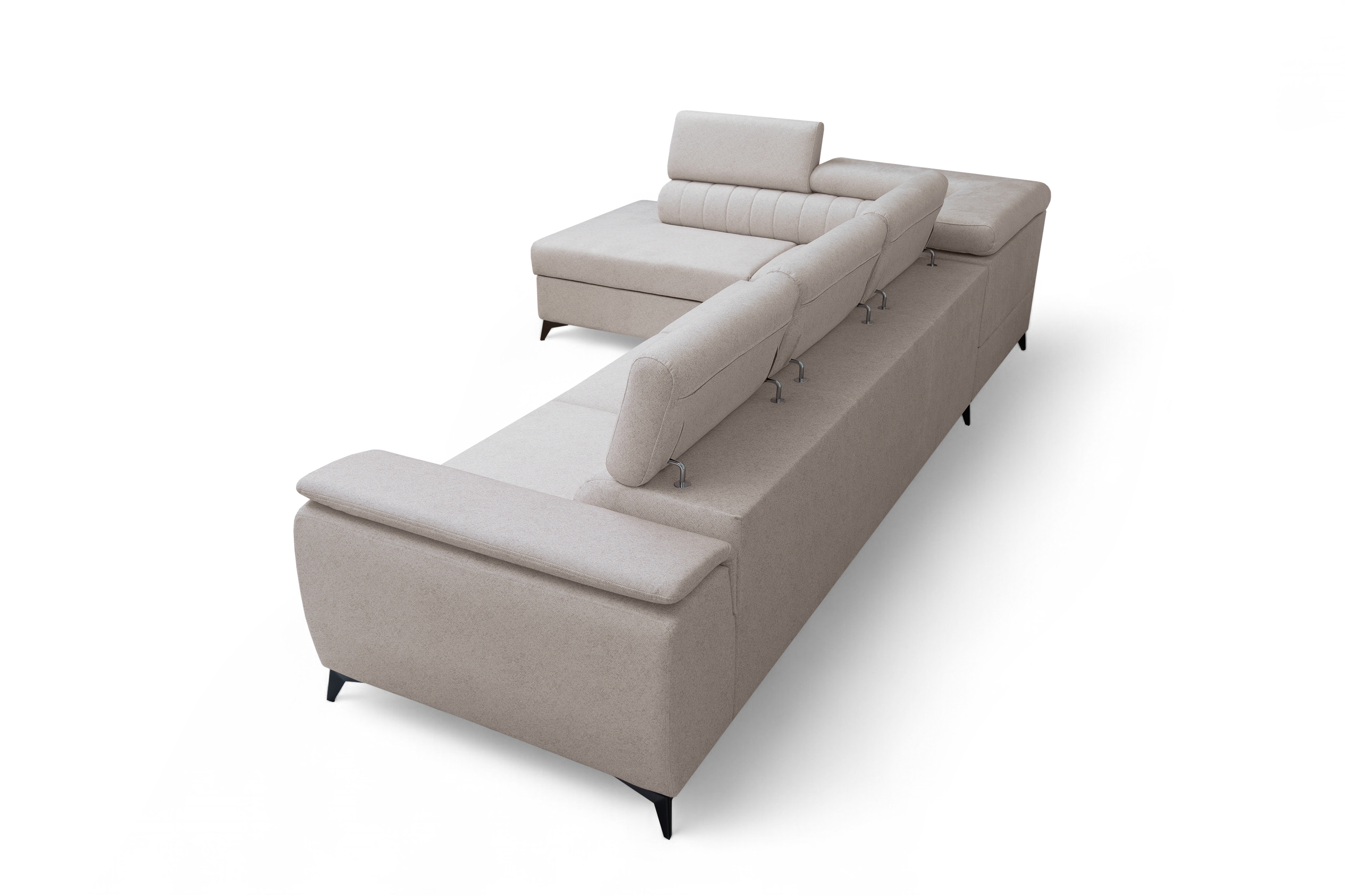 Rohová sedacia súprava Monrose Maxi s funkciou spania ľavá - krémová pletenina Ado 1601 Rohová sedacia súprava Monrose Maxi s funkciou spánku Ľavá strana - kremowa plecionka Ado 1601 Halva 