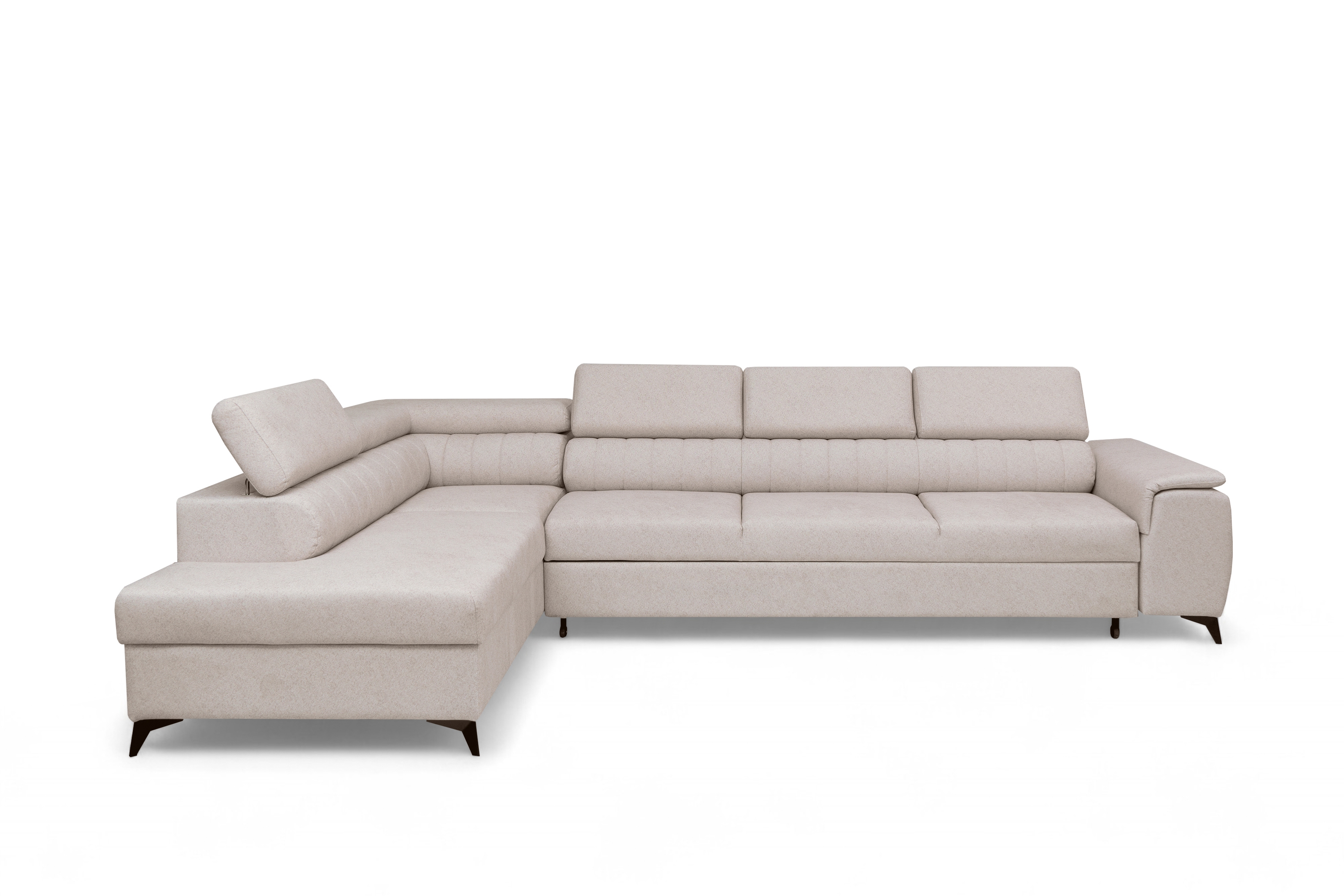 Rohová sedacia súprava Monrose Maxi s funkciou spania ľavá - krémová pletenina Ado 1601 Rohová sedacia súprava Monrose Maxi s funkciou spánku Ľavá strana - kremowa plecionka Ado 1601 Halva 