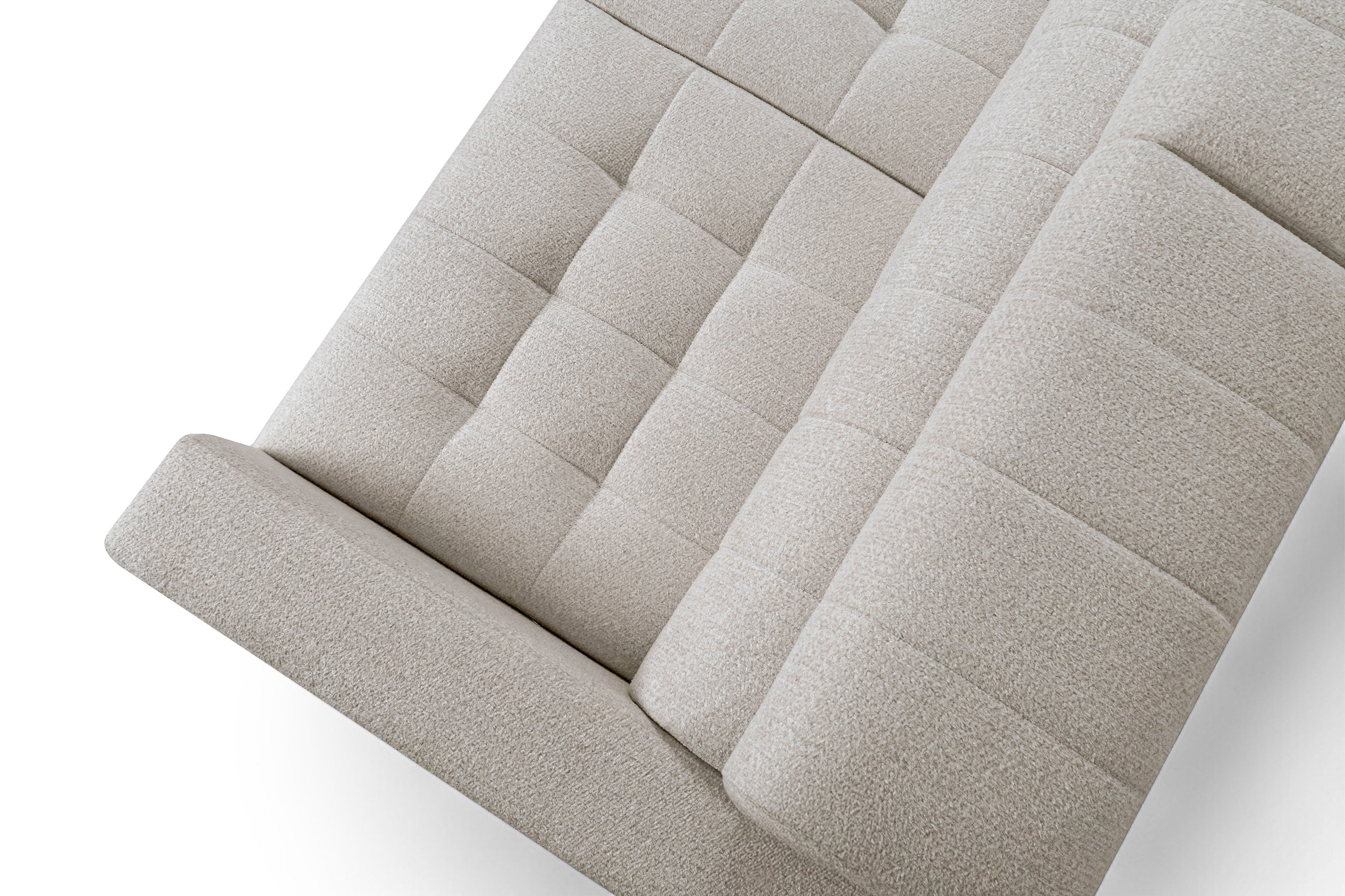 Rozkládací rohová sedací souprava Nardo L levá - béžová Taro 04 Rohová sedací souprava Nardo L rozkládací levá - béžová šenil latwoczyszczacy Taro 04