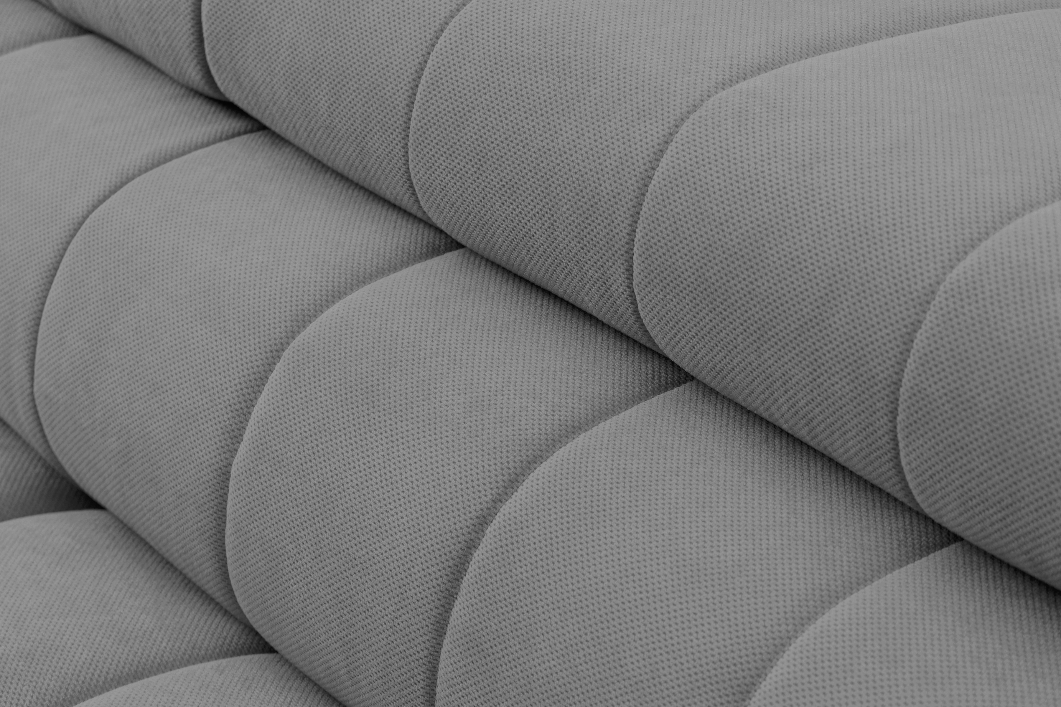 Rozkládací rohová sedací souprava Nardo L levá - šedá Pretty 17 Rohová sedací souprava Nardo L rozkládací levá - šedá plusz Pretty 17 