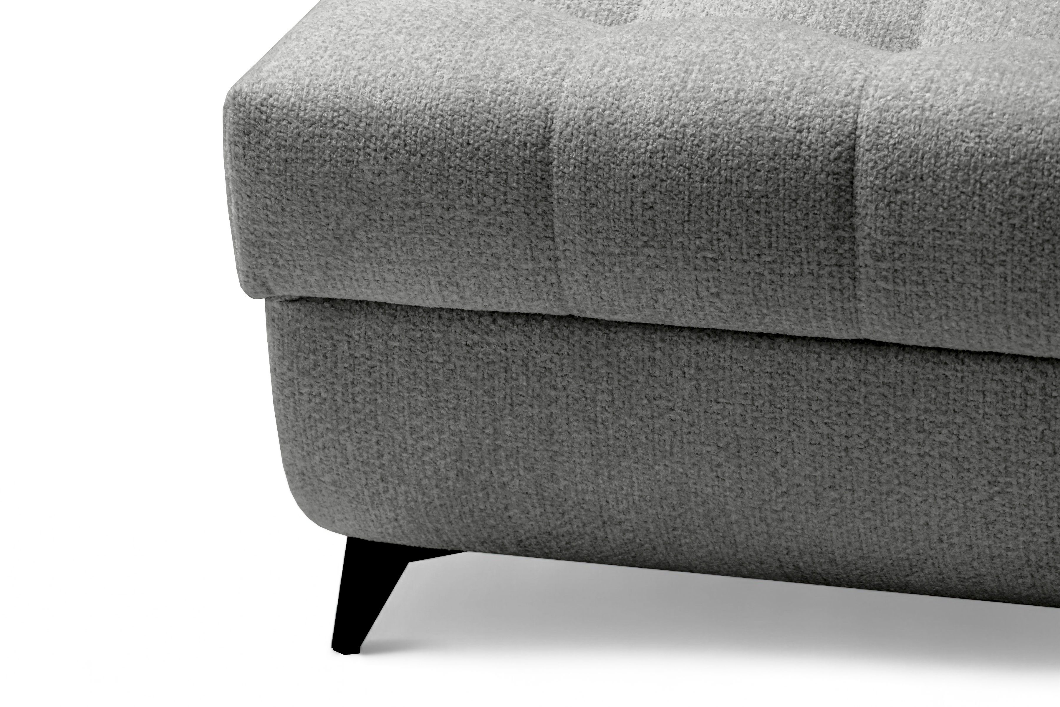 Rozkládací rohová sedací souprava Nardo L levá - šedá Taro 97 Rohová sedací souprava Nardo L rozkládací levá - šedá šenil latwoczyszczacy Taro 97