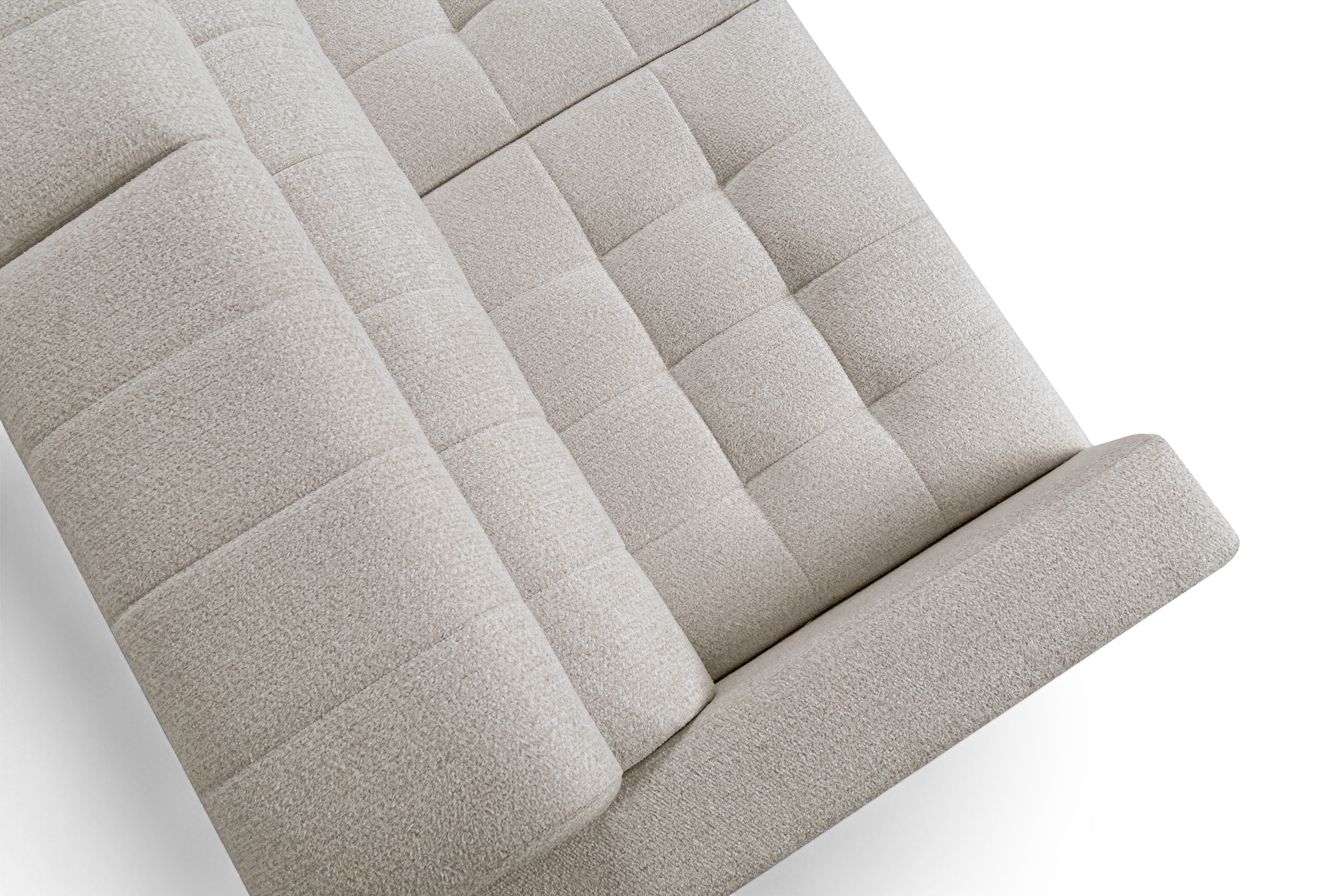 Rozkládací rohová sedací souprava Nardo L pravá - béžová Taro 04 Rohová sedací souprava Nardo L rozkládací pravá - béžová šenil latwoczyszczacy Taro 04 