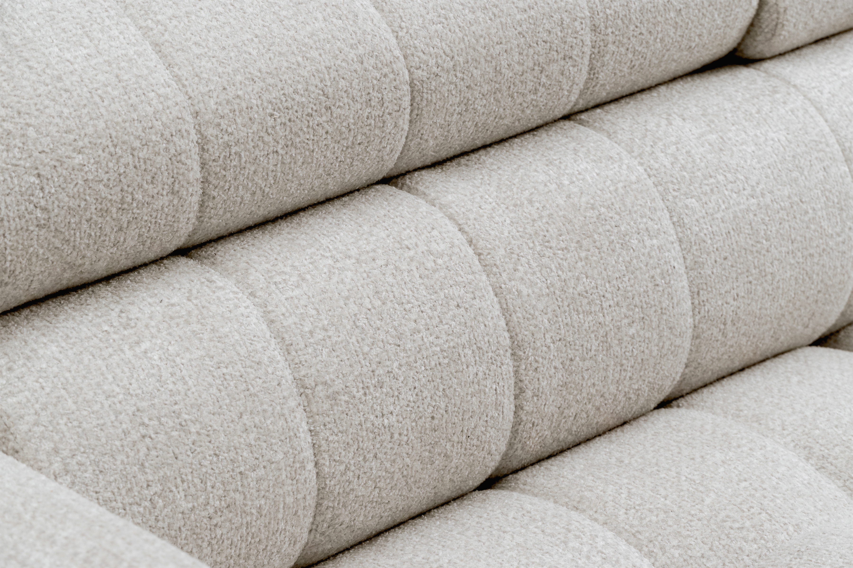 Rozkládací rohová sedací souprava Nardo L pravá - béžová Taro 04 Rohová sedací souprava Nardo L rozkládací pravá - béžová šenil latwoczyszczacy Taro 04 