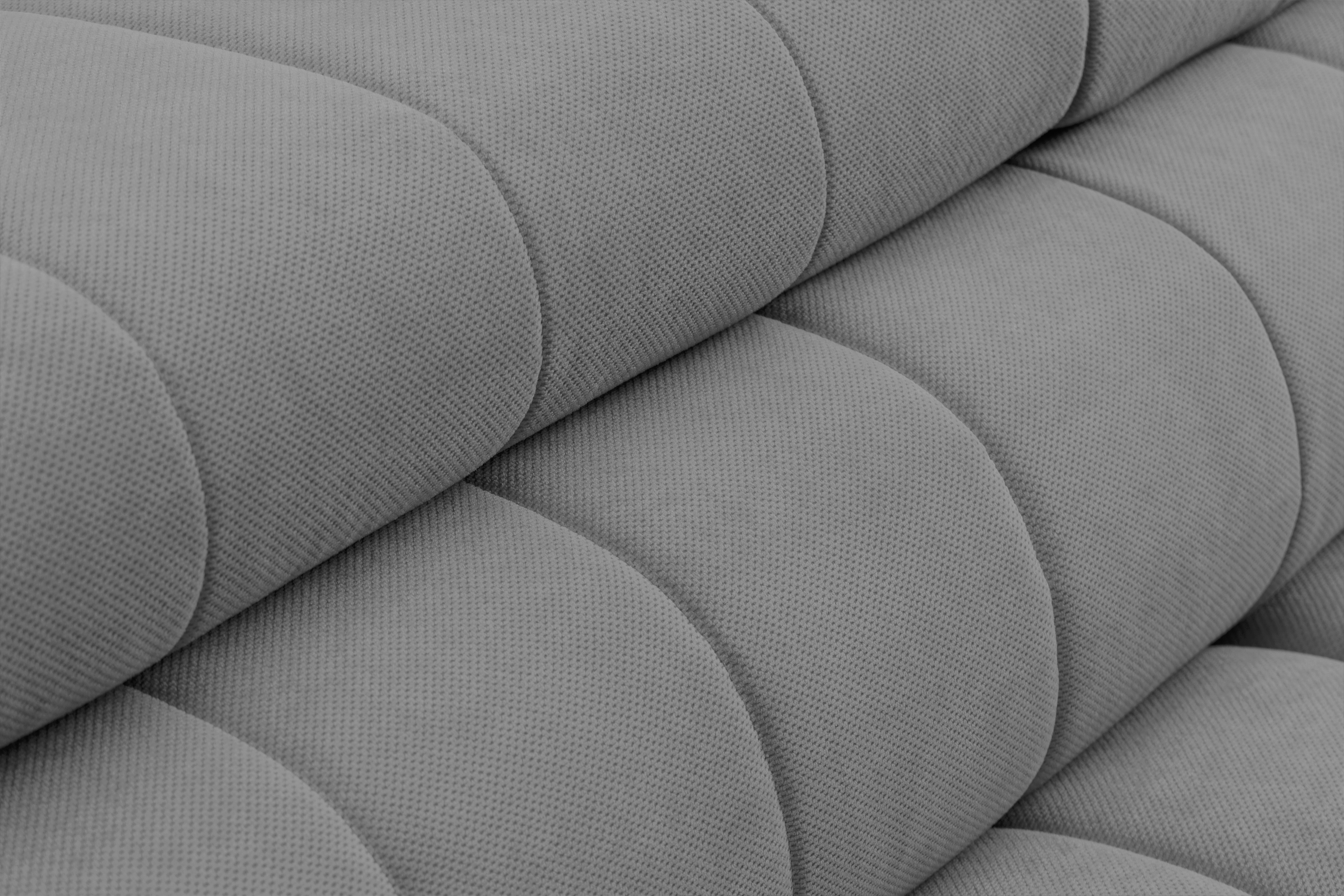 Rozkládací rohová sedací souprava Nardo L pravá - šedá Pretty 17 Rohová sedací souprava Nardo L rozkládací pravá - šedá plusz Pretty 17