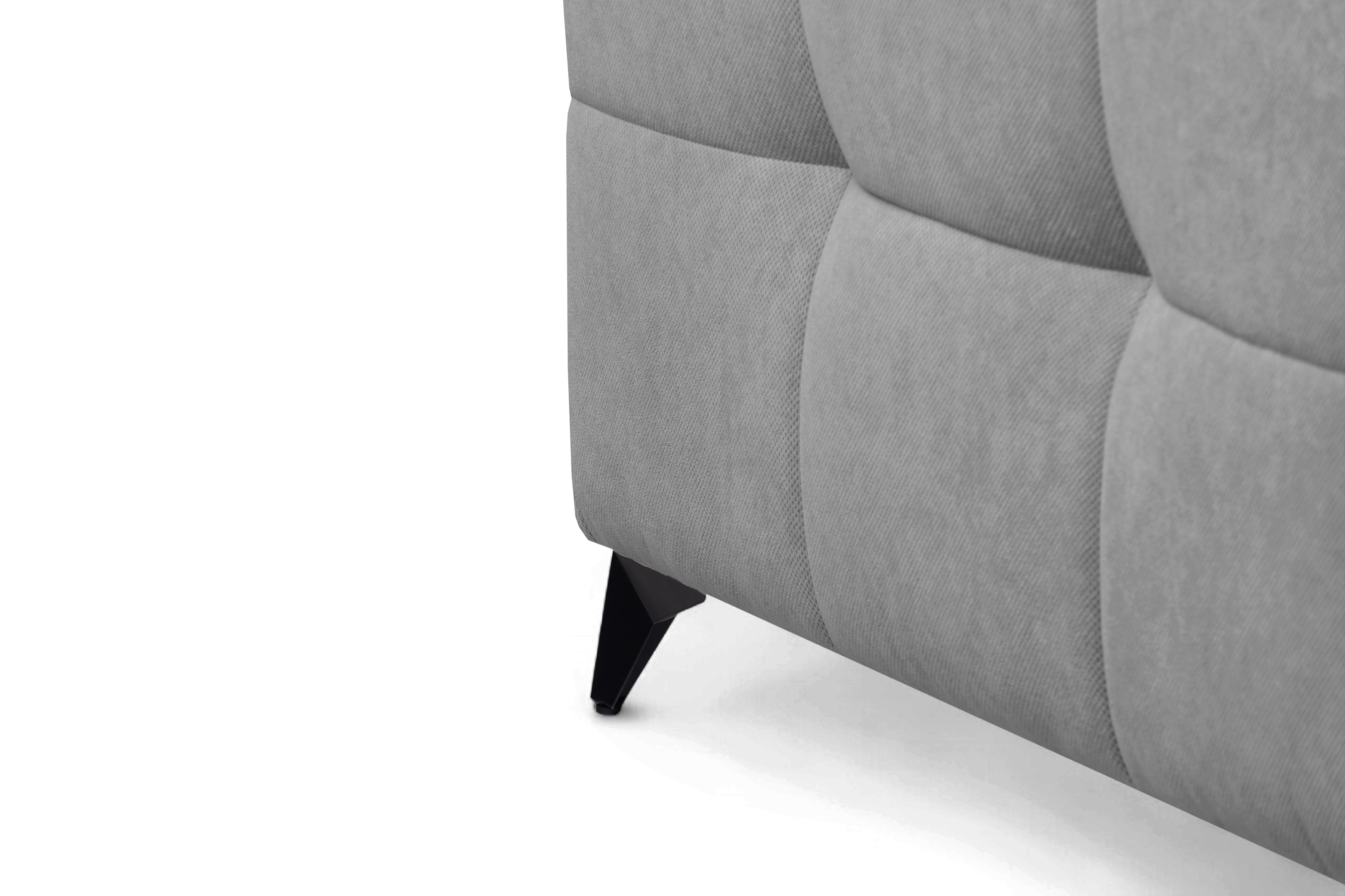 Rozkládací rohová sedací souprava Nardo L pravá - šedá Pretty 17 Rohová sedací souprava Nardo L rozkládací pravá - šedá plusz Pretty 17