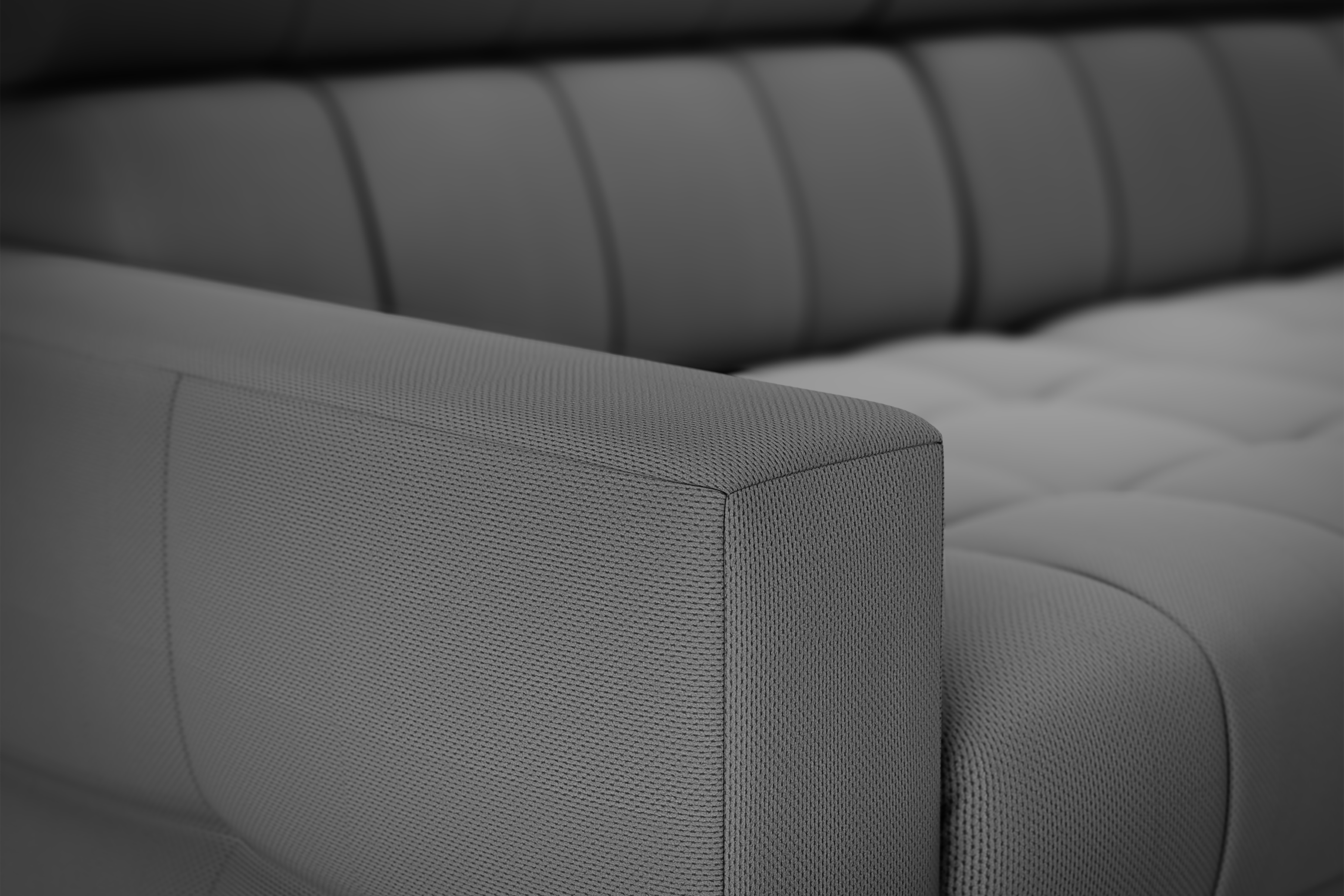 Rozkládací rohová sedací souprava Nardo Maxi levá - šedá Pretty 17 Rohová sedací souprava Nardo Maxi rozkládací levá - šedá plusz Pretty 17