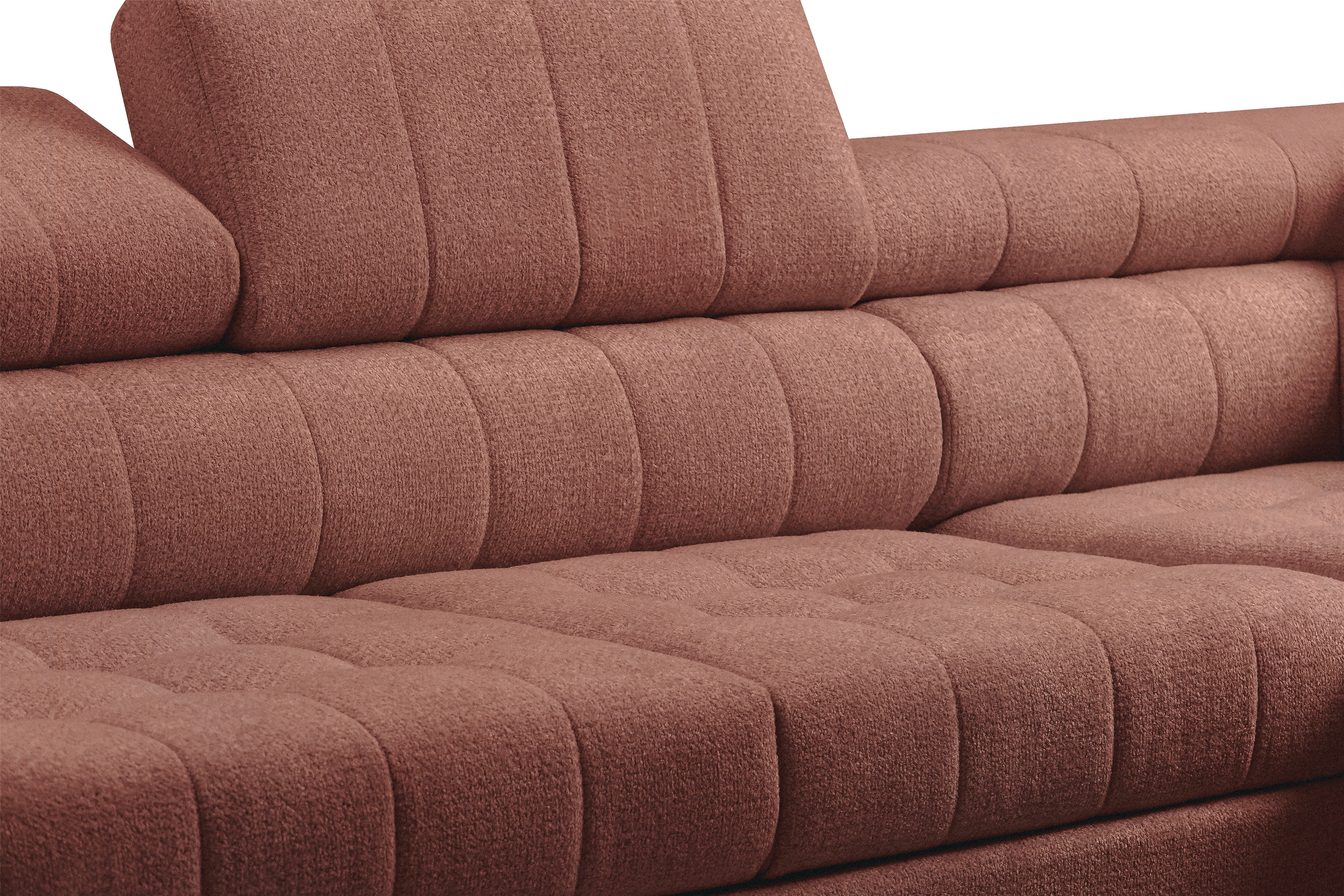 Rozkládací rohová sedací souprava Nardo Maxi pravá - hnědá Taro 57 Rohová sedací souprava Nardo Maxi rozkládací pravá - hnědá šenil latwoczyszczacy Taro 57 