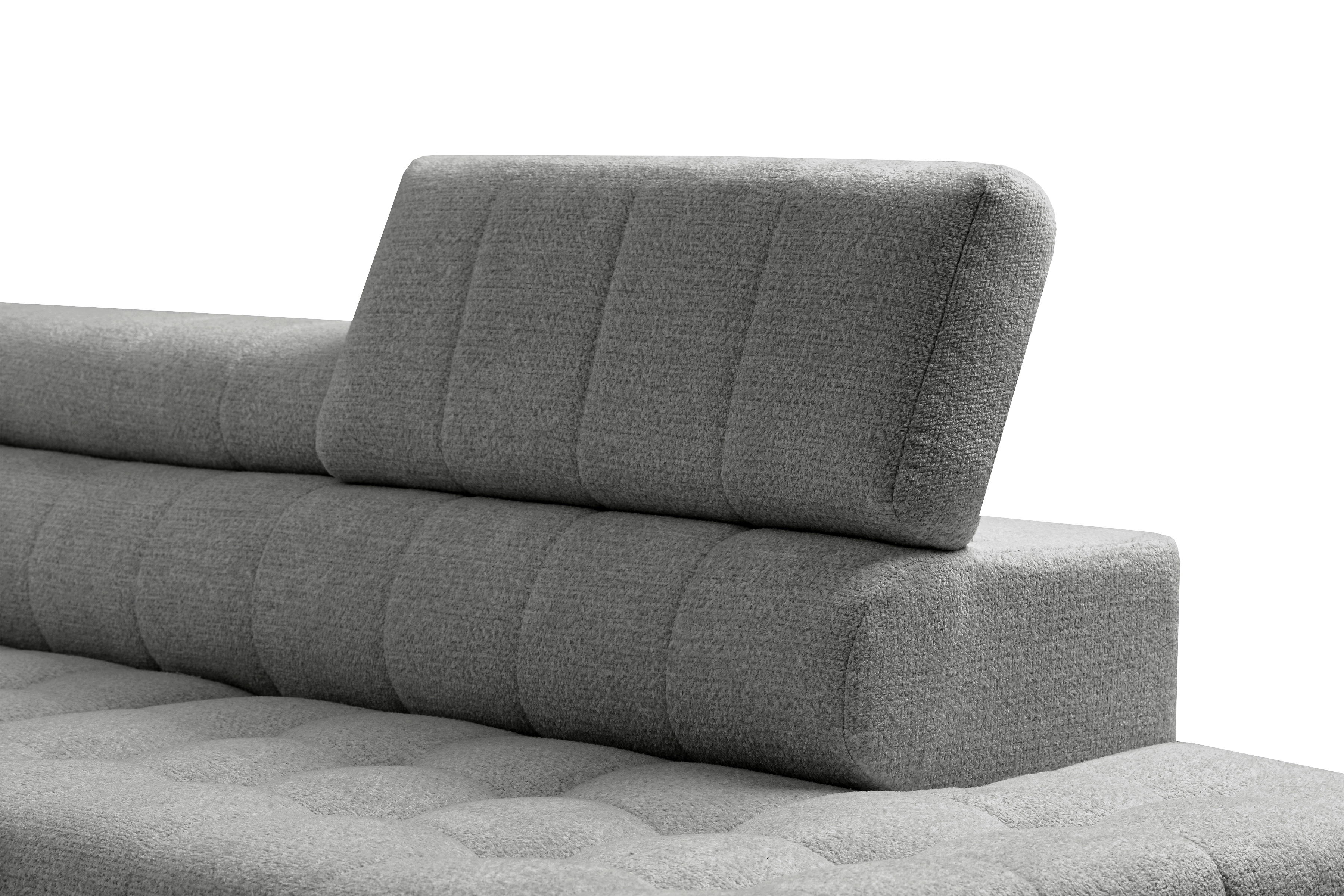 Rozkládací rohová sedací souprava Nardo Maxi pravá - šedá Taro 97 Rohová sedací souprava Nardo Maxi rozkládací pravá - šedá šenil latwoczyszczacy Taro 97 