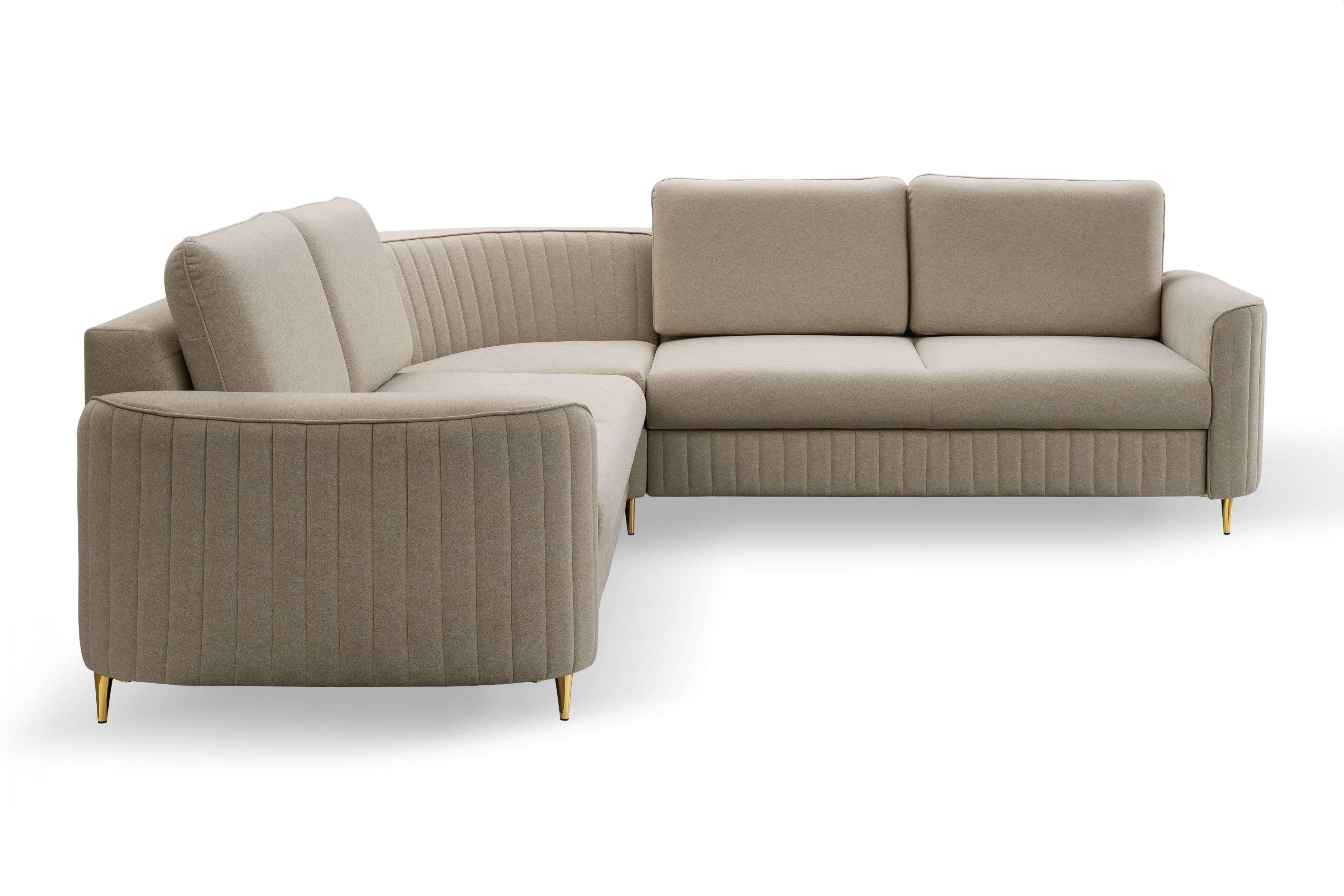 Rohová sedacia súprava Nares - béžový zamat Castel 15 Rohová sedacia súprava Nares - béžový welwet Castel 15