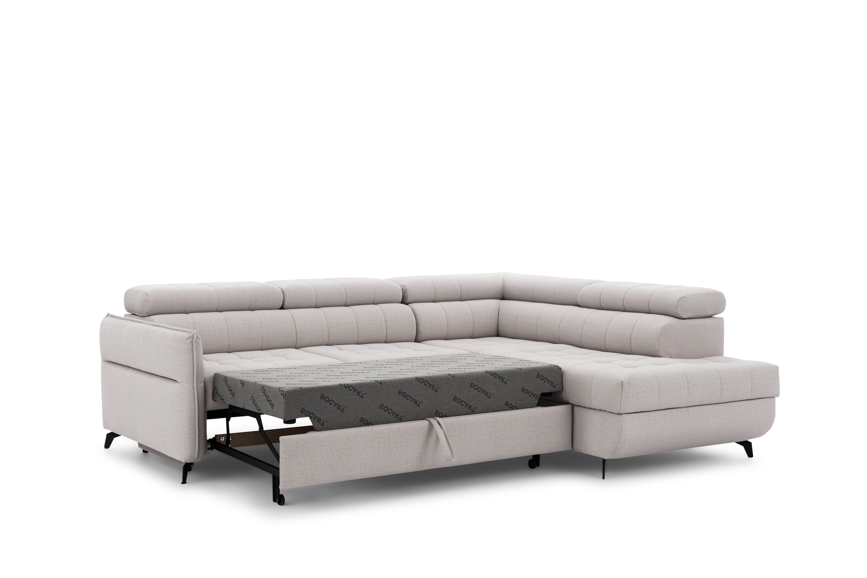 Rohová sedacia súprava Elarias L pravá s funkciou spania - hnedá tkanina Vena 14 Rohová sedacia súprava pravá strana s funkciou spánku Elarias L - Hnedá látka Vena 14