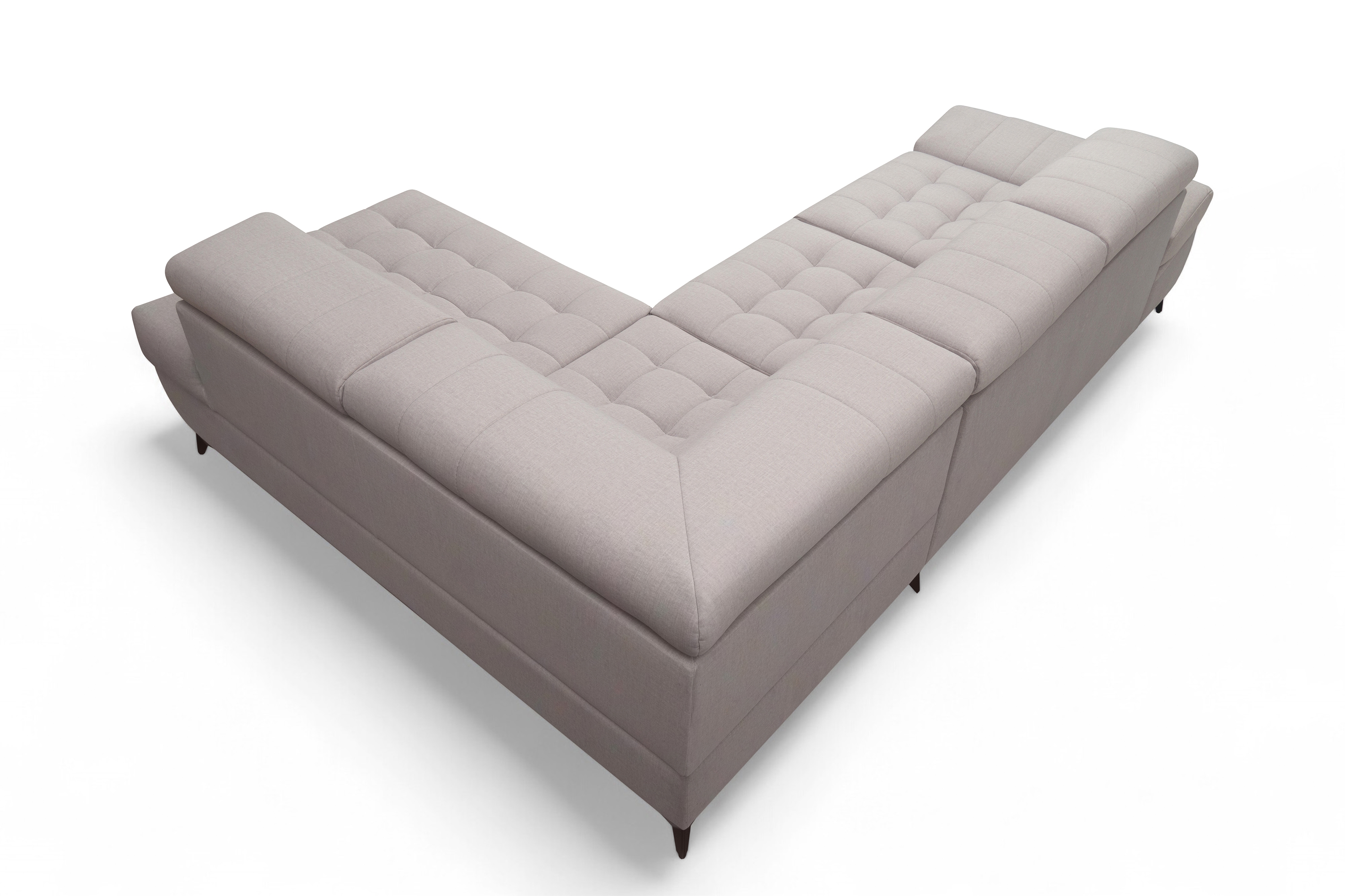 Rohová sedacia súprava Valoris L pravá s funkciou spania - béžová látka Maya 01 Rohová sedacia súprava pravá strana Valoris L s funkciou spánku - Béžová látka Maya 01