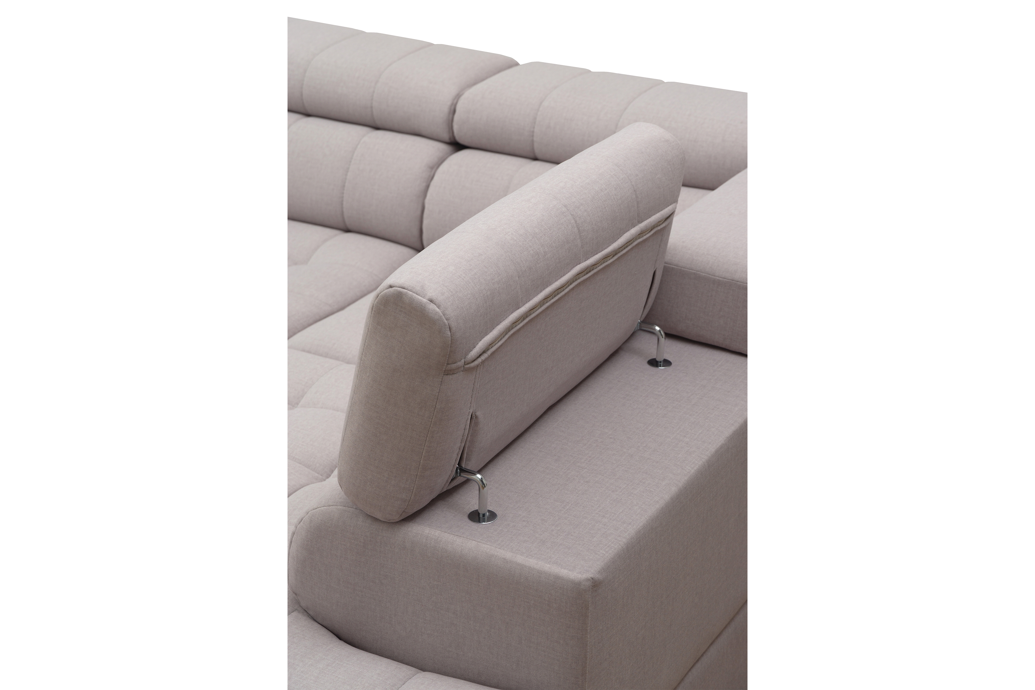 Rohová sedacia súprava Valoris L pravá s funkciou spania - béžová látka Maya 01 Rohová sedacia súprava pravá strana Valoris L s funkciou spánku - Béžová látka Maya 01