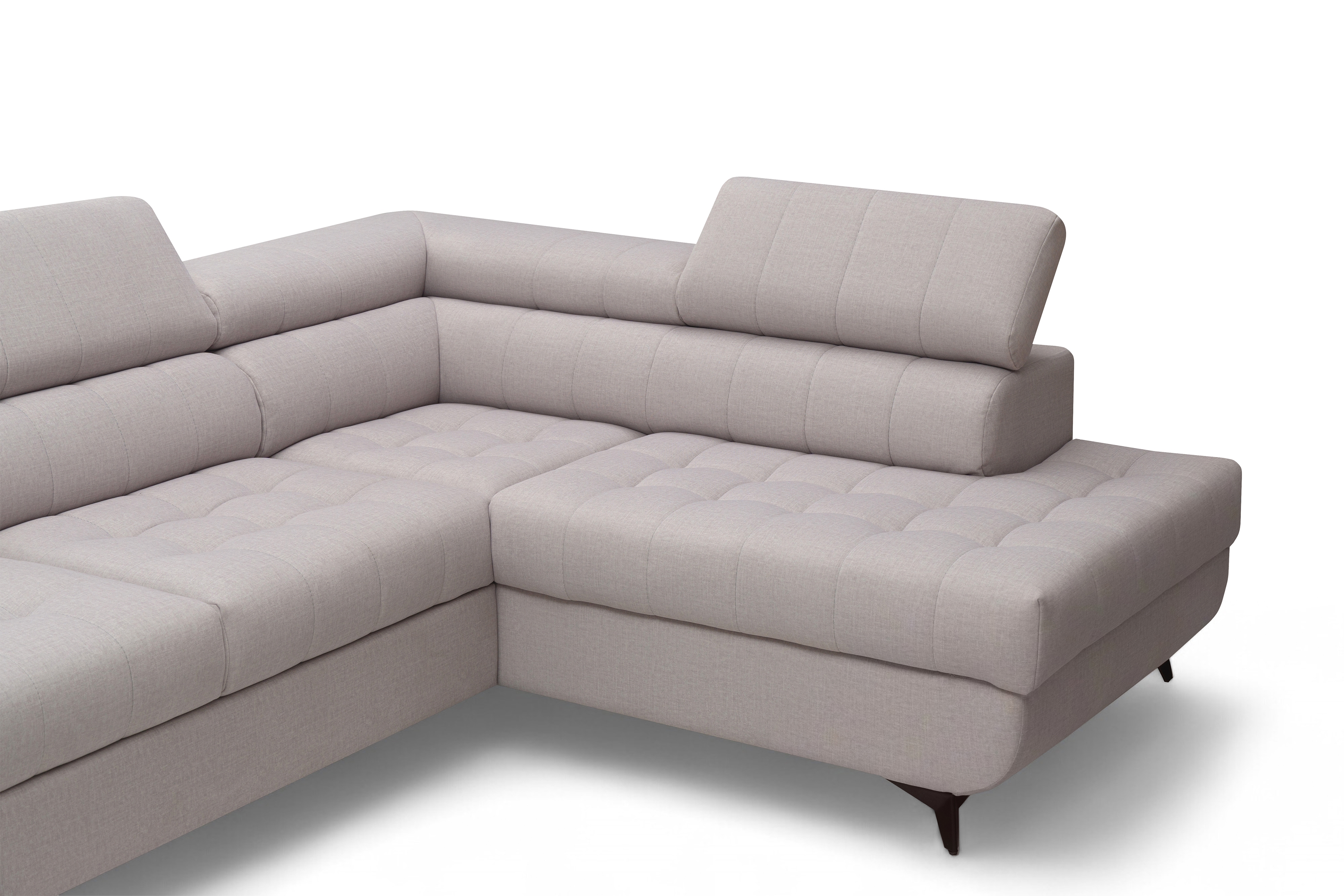 Rohová sedacia súprava Valoris L pravá s funkciou spania - béžová látka Maya 01 Rohová sedacia súprava pravá strana Valoris L s funkciou spánku - Béžová látka Maya 01