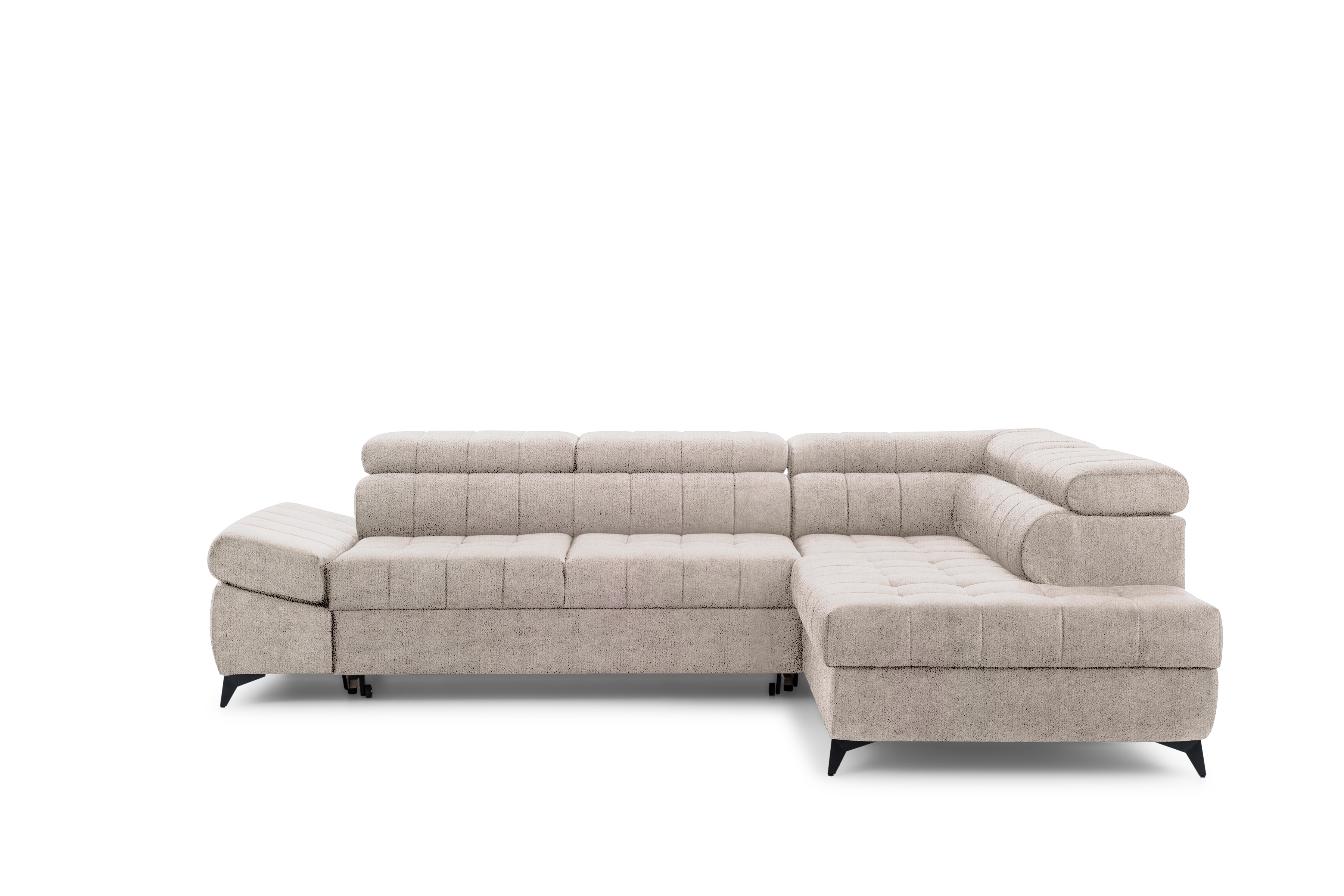 Rohová sedacia súprava Valoris L pravá s funkciou spania - béžový šenil Perfect Harmony 07 Rohová sedacia súprava pravá strana Valoris L s funkciou spania - béžový šenil Perfect Harmony 07