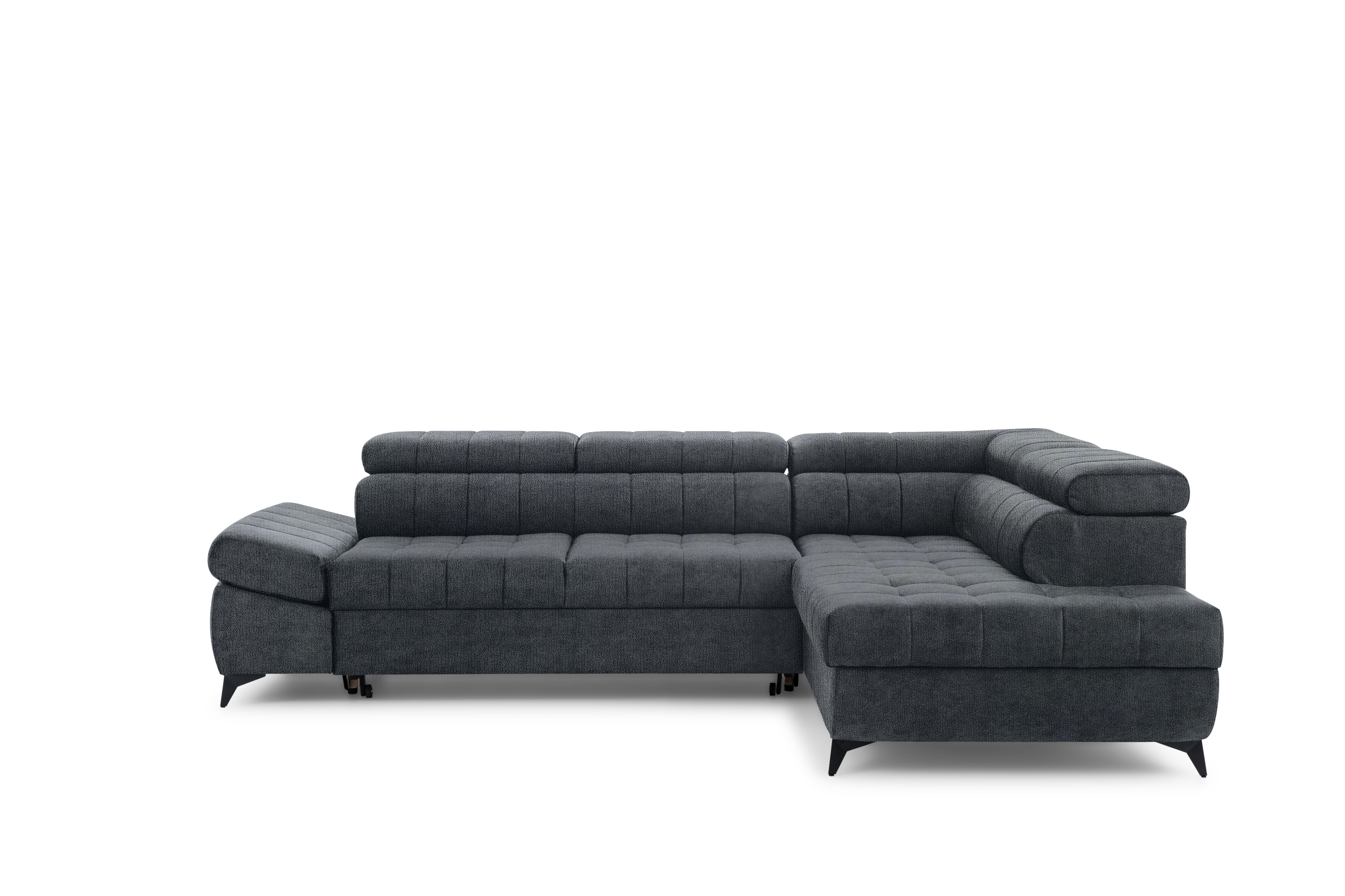 Rohová sedacia súprava Valoris L pravá s funkciou spania - grafitový šenil Perfect Harmony 90 Rohová sedacia súprava pravá strana Valoris L s funkciou spania - Grafitový šenil Perfect Harmony 90