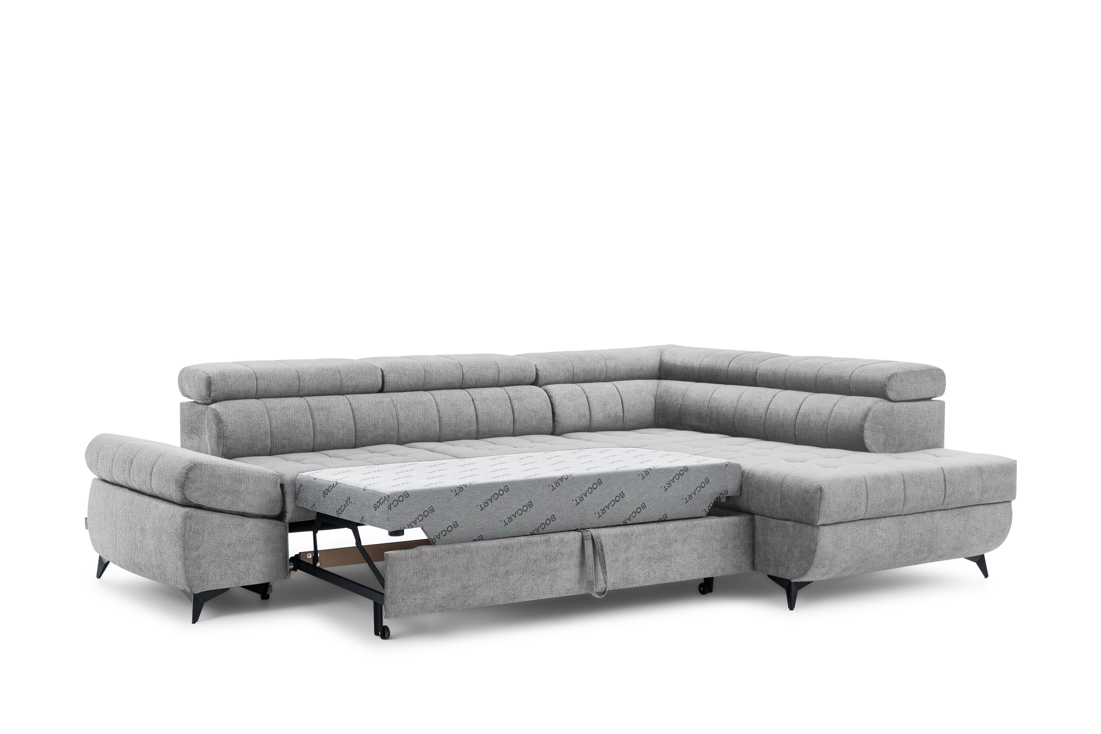 Rohová sedacia súprava Valoris L pravá s funkciou spania - sivý šenil Perfect Harmony 80 Rohová sedacia súprava pravá strana Valoris L s funkciou spania - šedý šenil Perfect Harmony 80