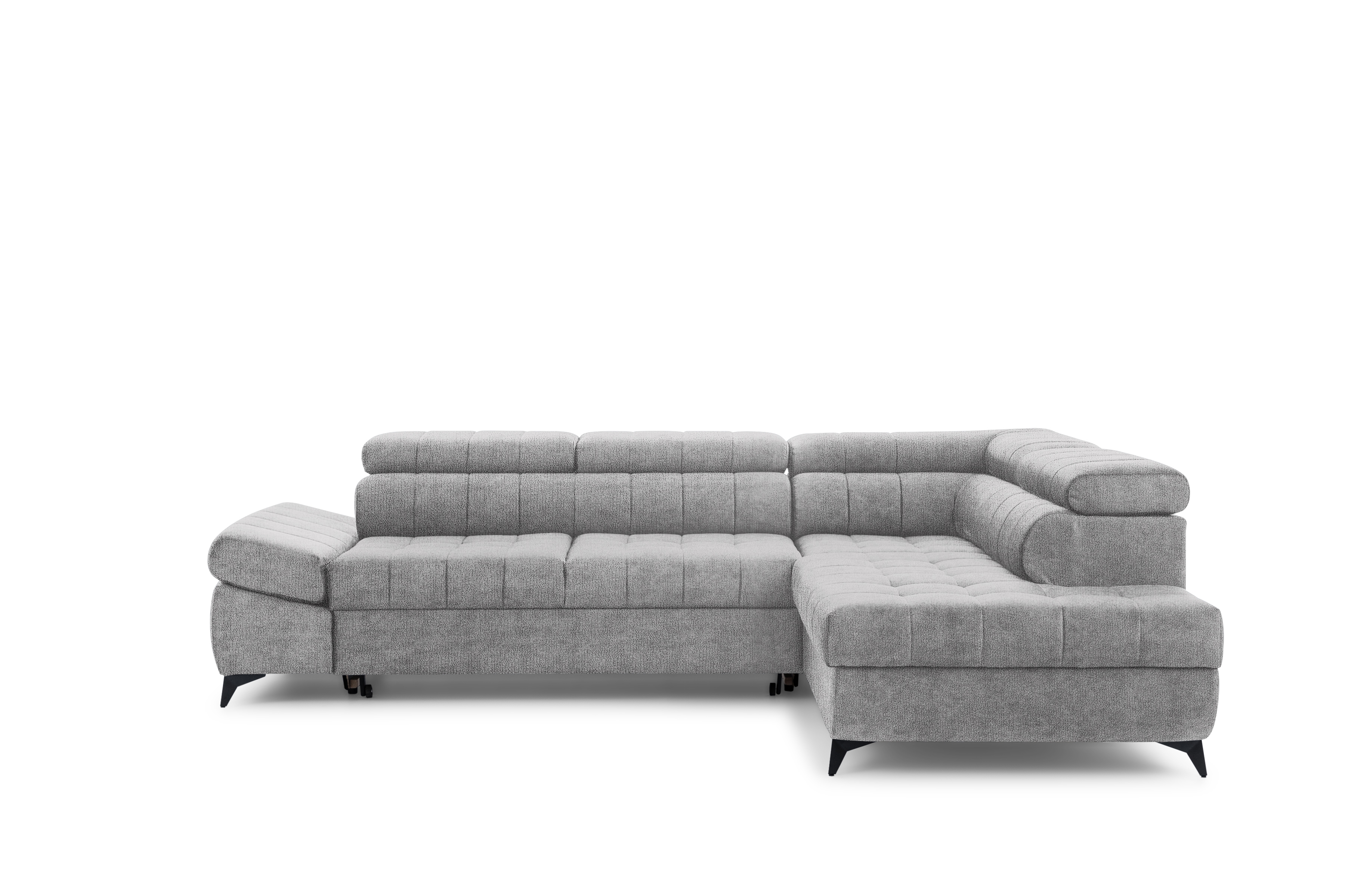 Rohová sedacia súprava Valoris L pravá s funkciou spania - sivý šenil Perfect Harmony 80 Rohová sedacia súprava pravá strana Valoris L s funkciou spania - šedý šenil Perfect Harmony 80