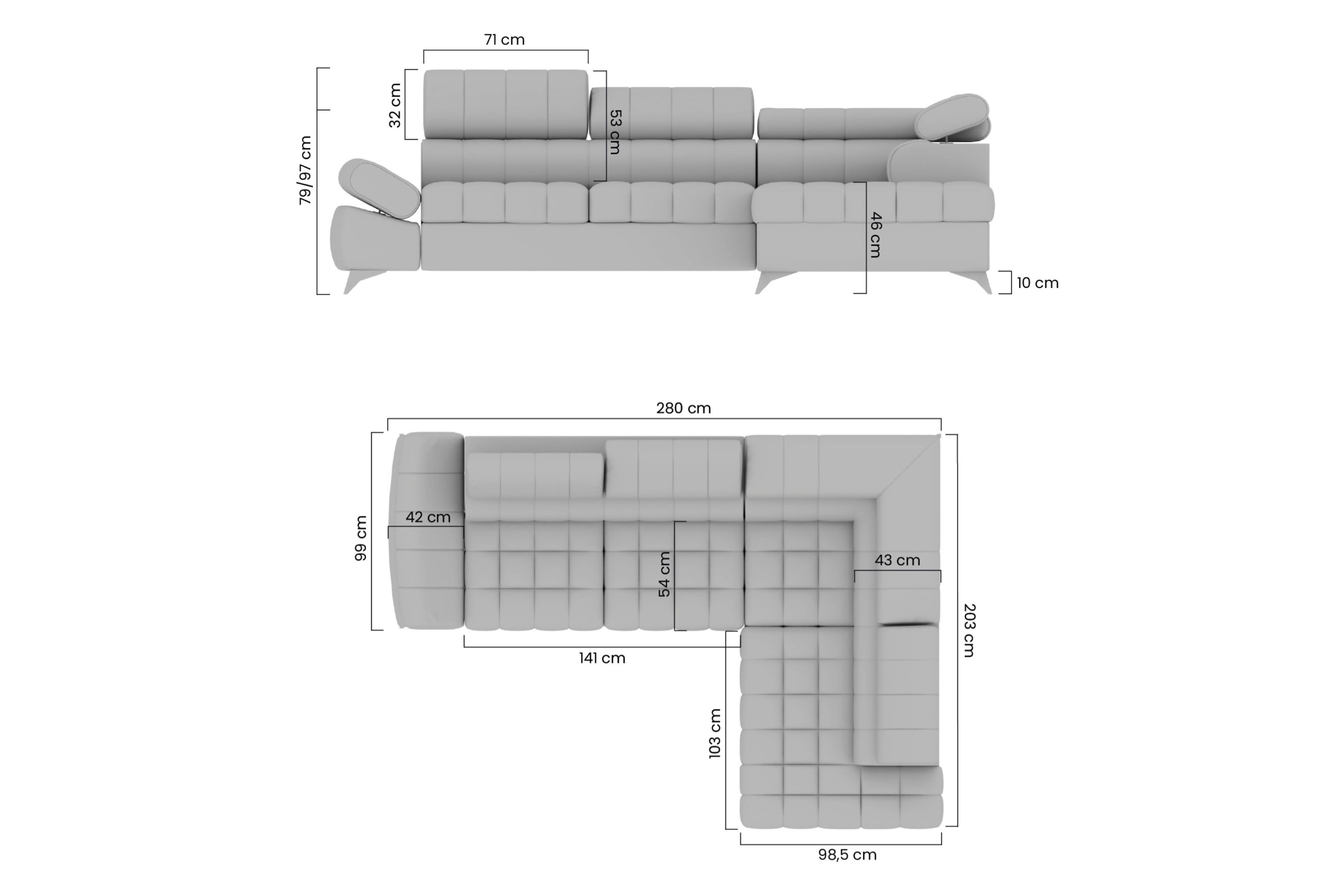 Rohová sedacia súprava Valoris L pravá s funkciou spania - sivý ľahkočistiaci zamat Cloud 82 Rohová sedacia súprava pravá strana Valoris L s funkciou spánku - šedý velúr ľahkočistiaci Cloud 82