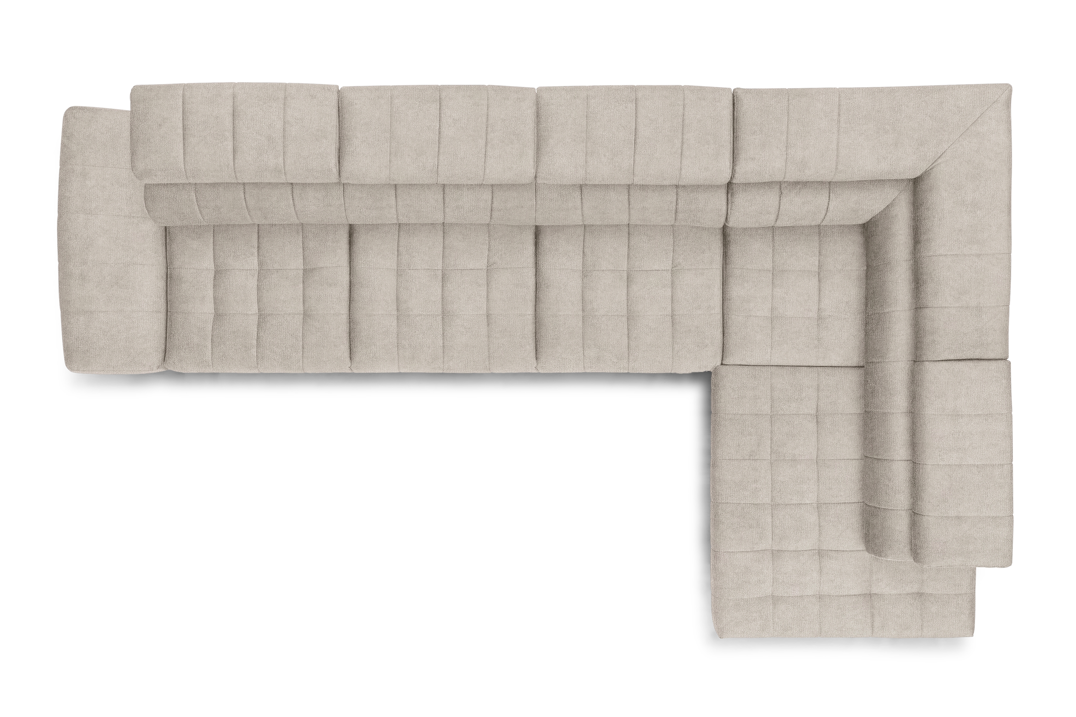 Rozkládací rohová sedací souprava Valoris Maxi pravá - béžová Perfect Harmony 07 Rohová sedací souprava pravá Valoris Maxi rozkládací - béžová šenil Perfect Harmony 07