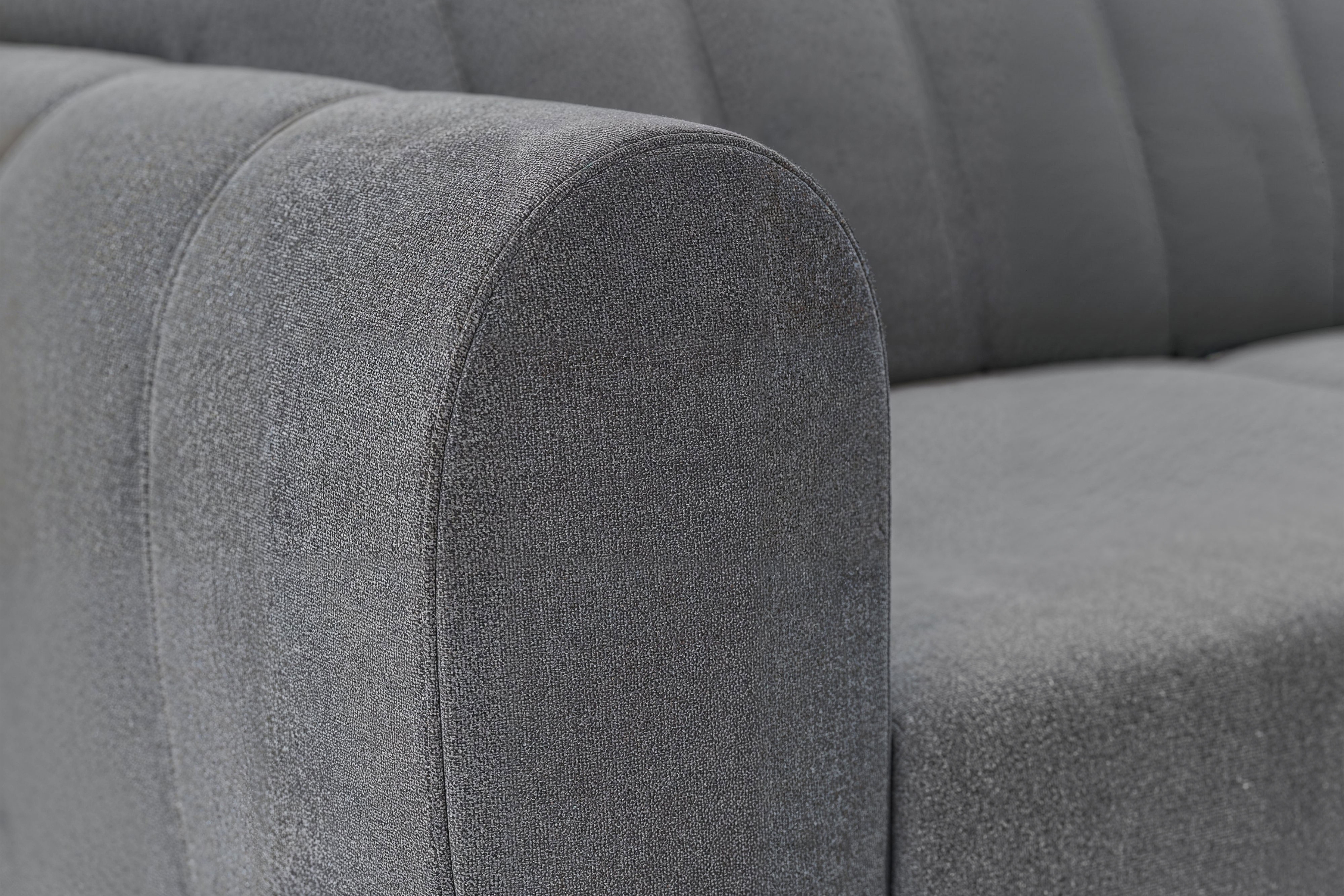 Rozkladacia rohová sedacia súprava Celias L pravá - šedý zamat Kronos 22 Rohová sedacia súprava pravá strana s funkciou spania Celias L - šedý zamat Kronos 22 